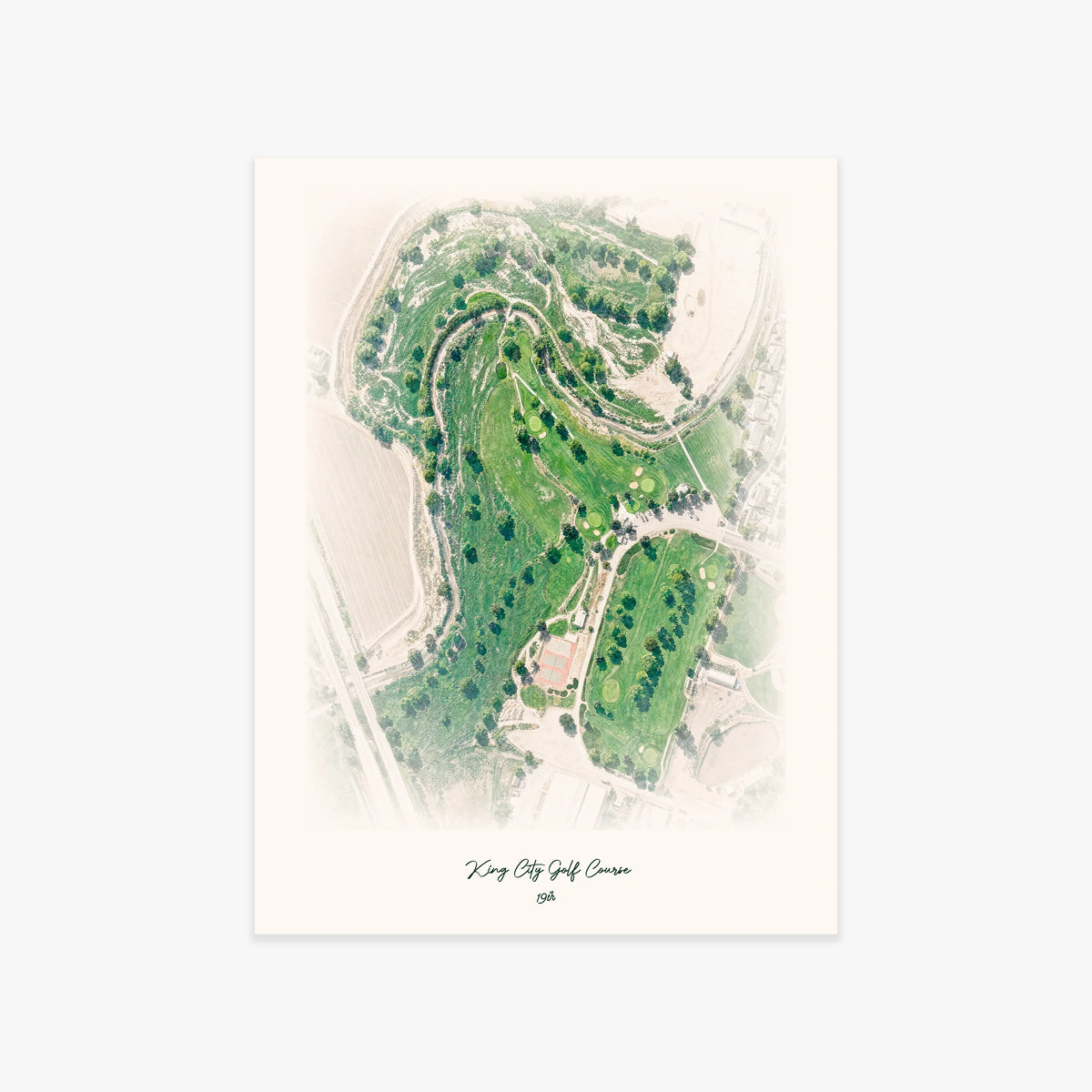 King City Golf Course printed artwork