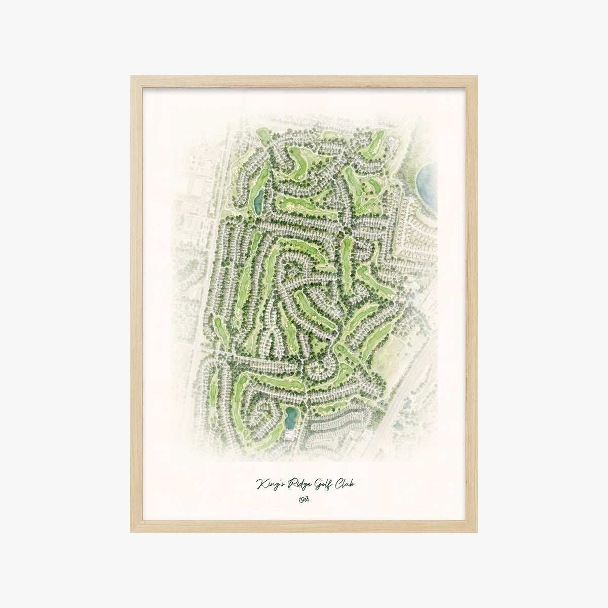 King's Ridge Golf Club wood frame