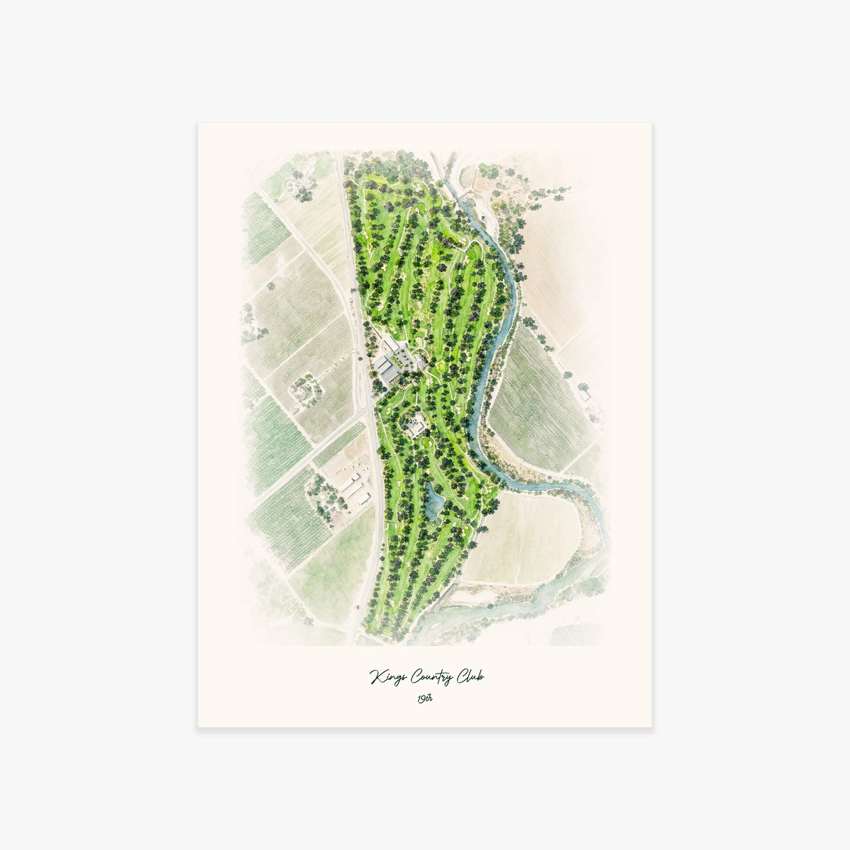 Kings Country Club printed artwork
