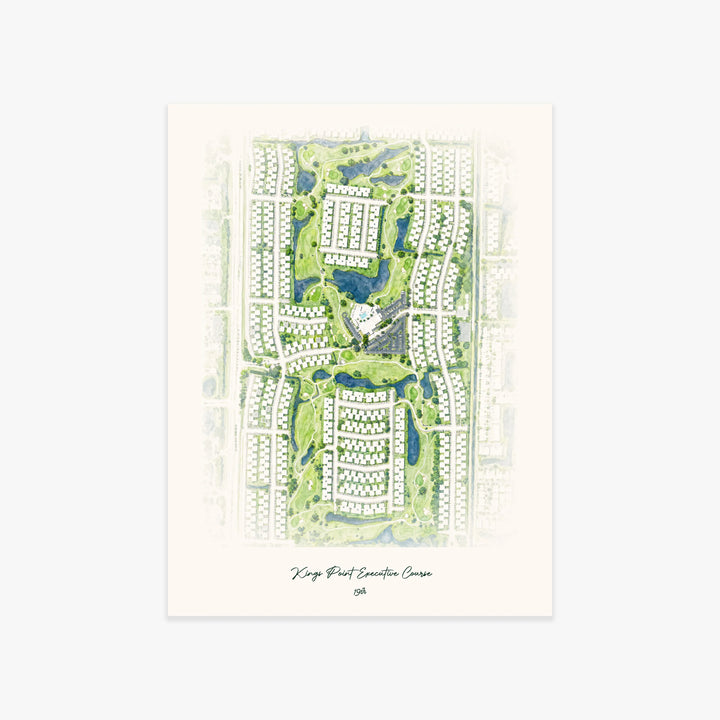 Kings Point Executive Course printed artwork