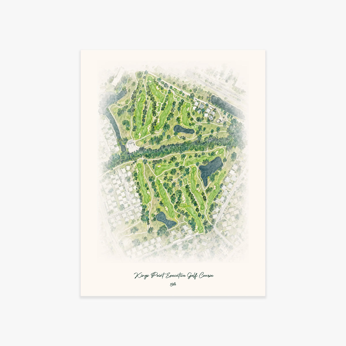 Kings Point Executive Golf Course printed artwork