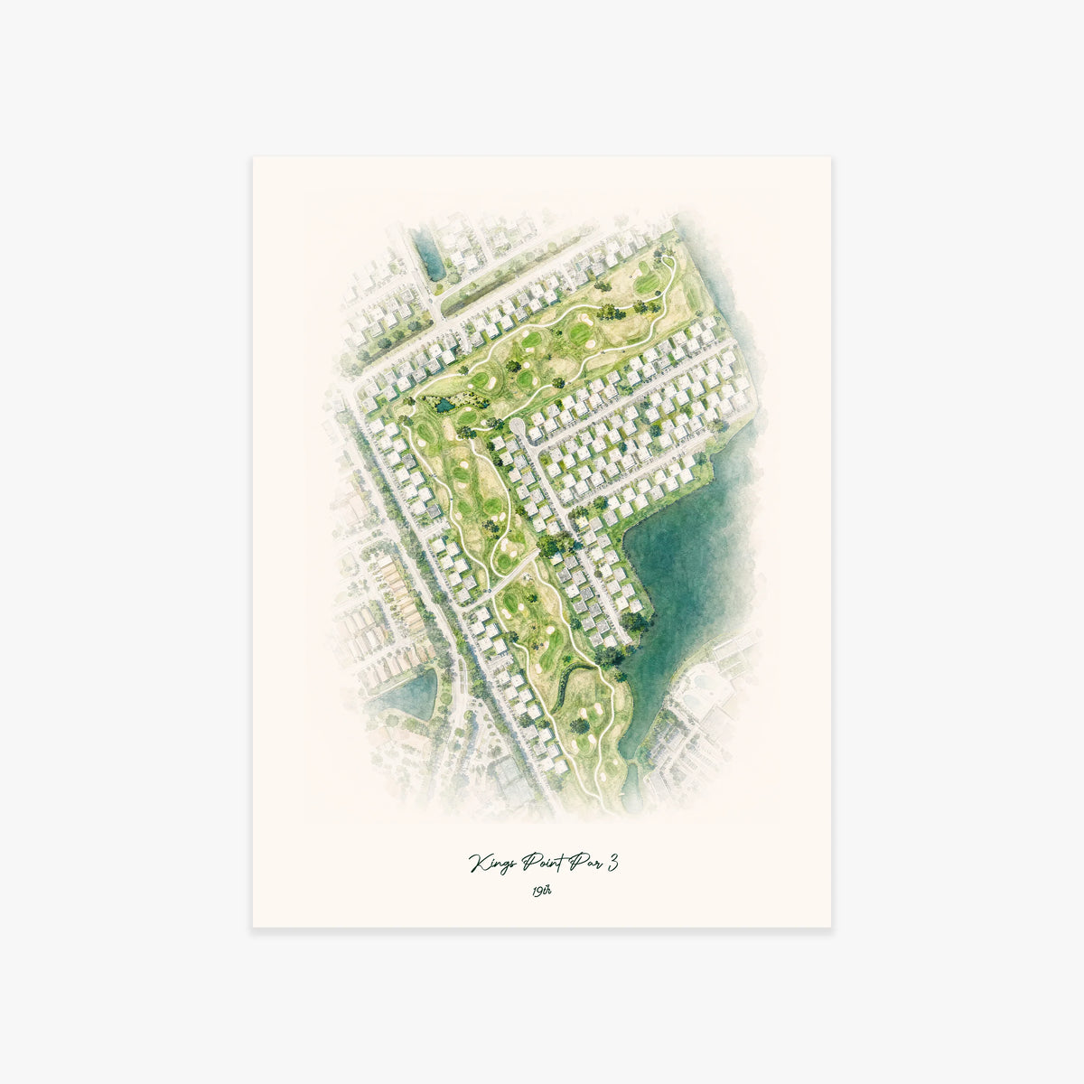 Kings Point Par 3 printed artwork