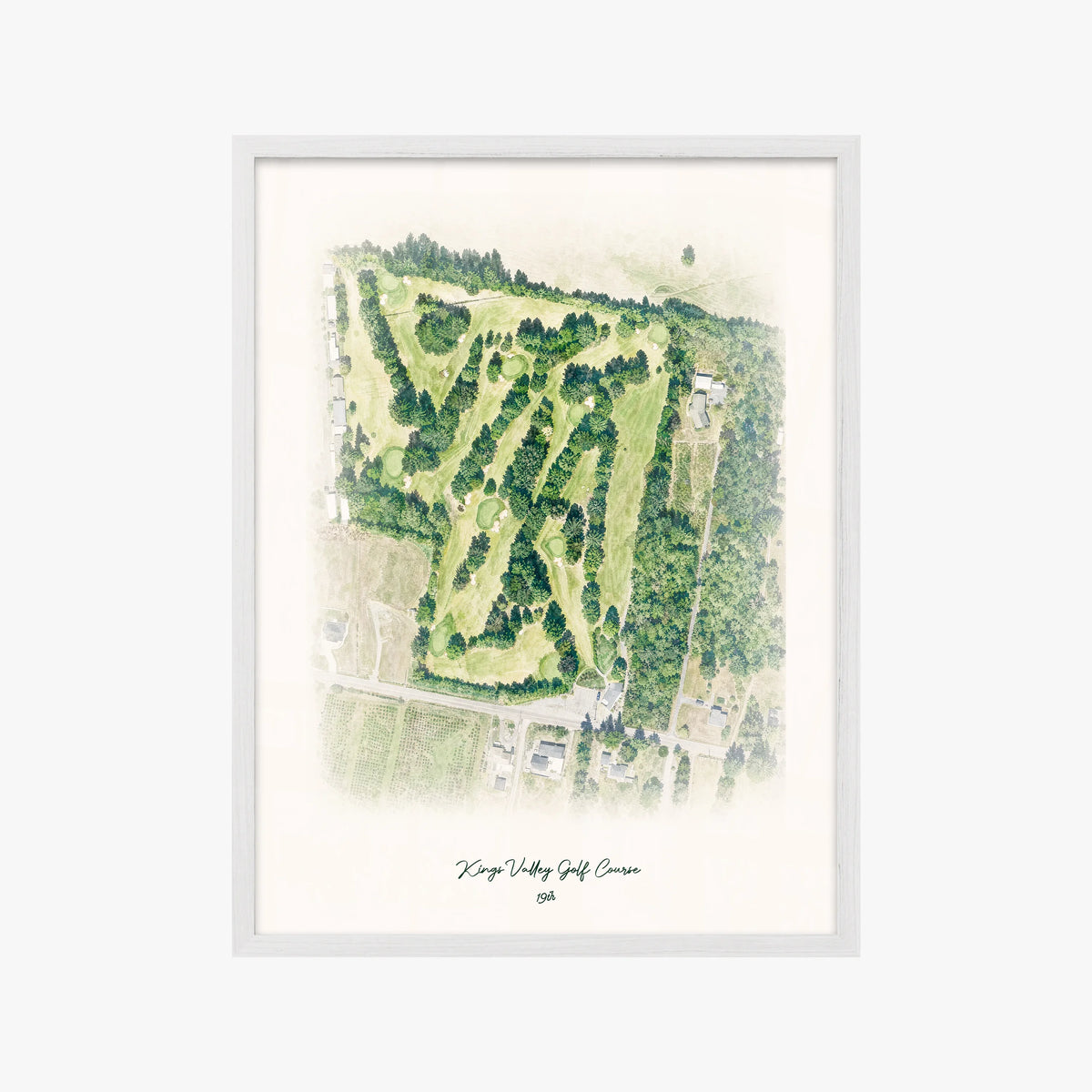 Kings Valley Golf Course white frame