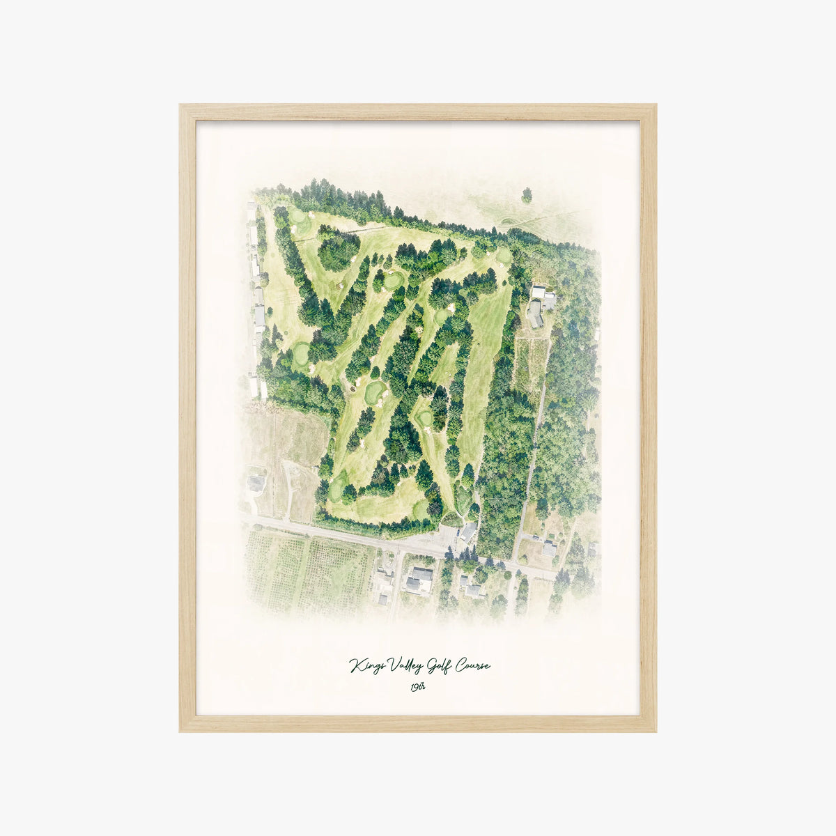 Kings Valley Golf Course wood frame
