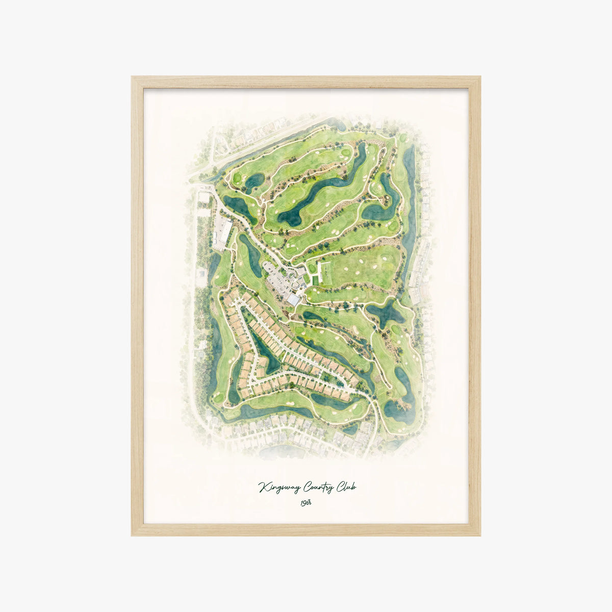 Kingsway Country Club wood frame