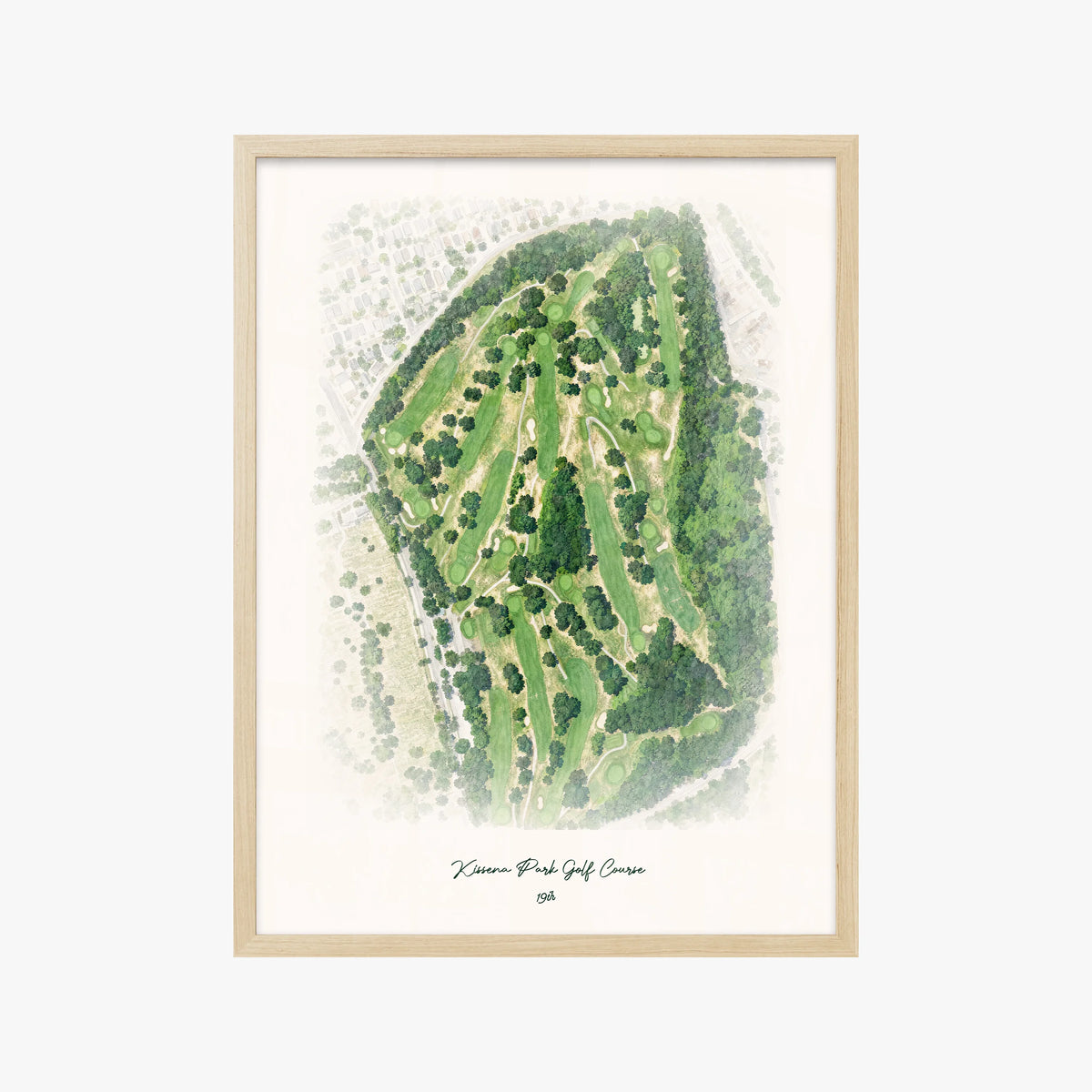 Kissena Park Golf Course wood frame