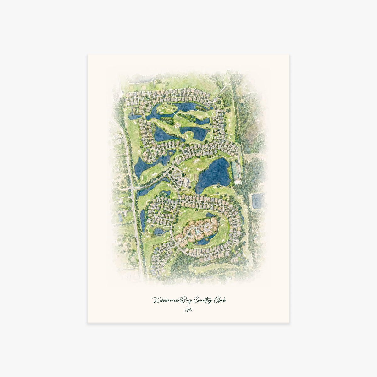Kissimmee Bay Country Club printed artwork