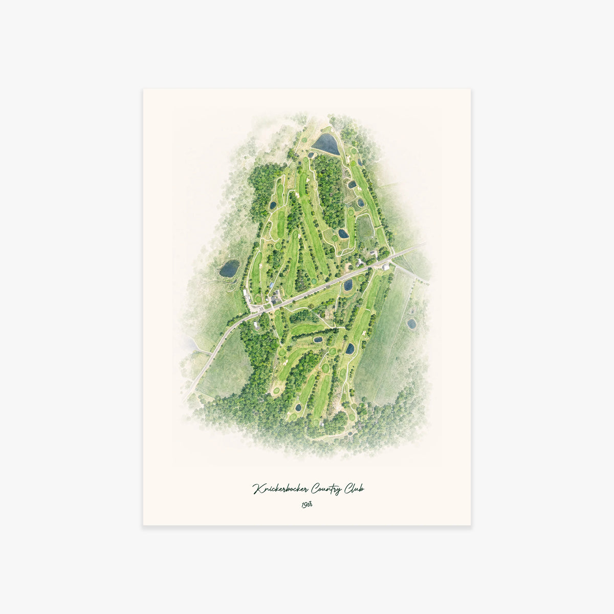 Knickerbocker Country Club printed artwork