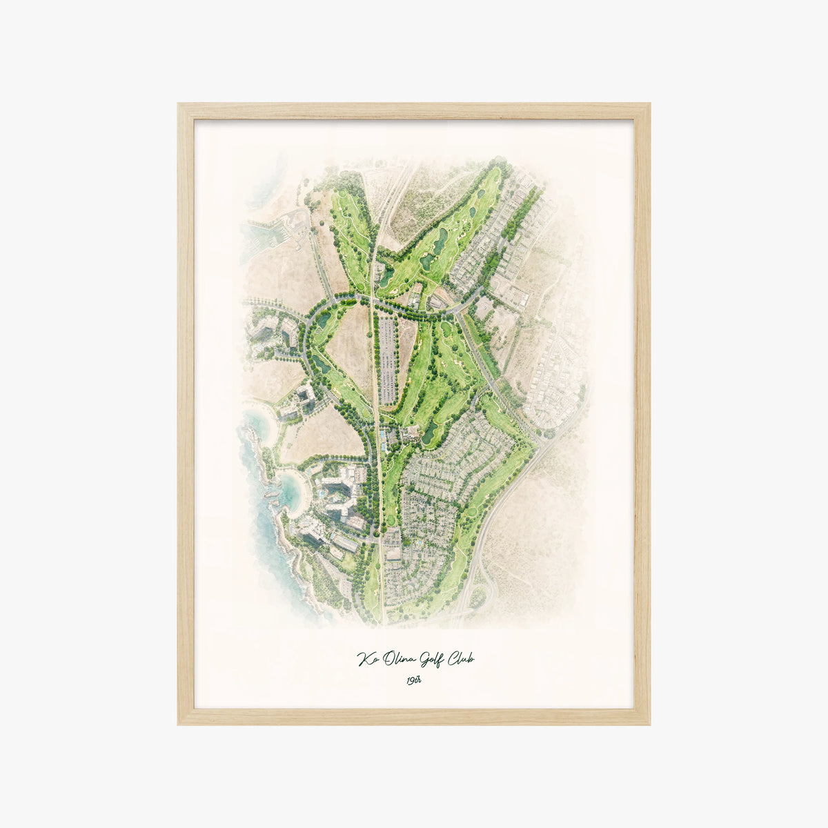 Ko Olina Golf Club wood frame
