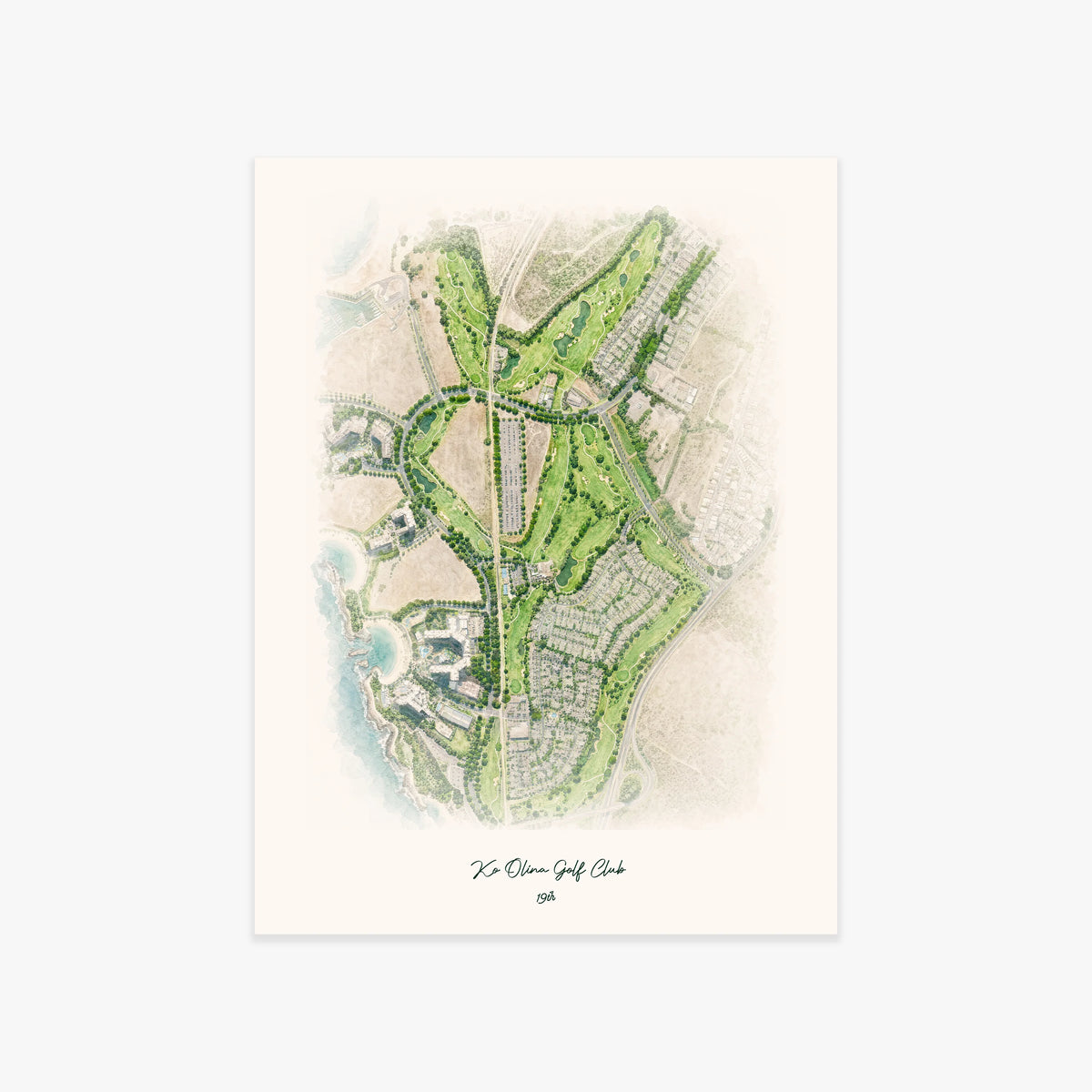 Ko Olina Golf Club printed artwork