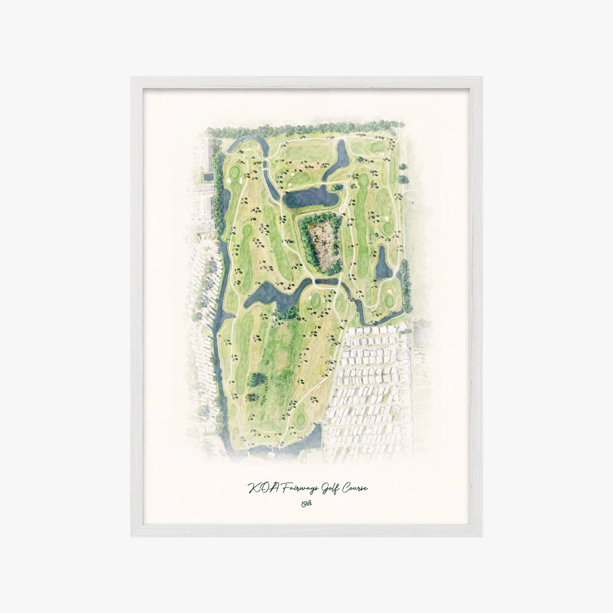 KOA Fairways Golf Course white frame