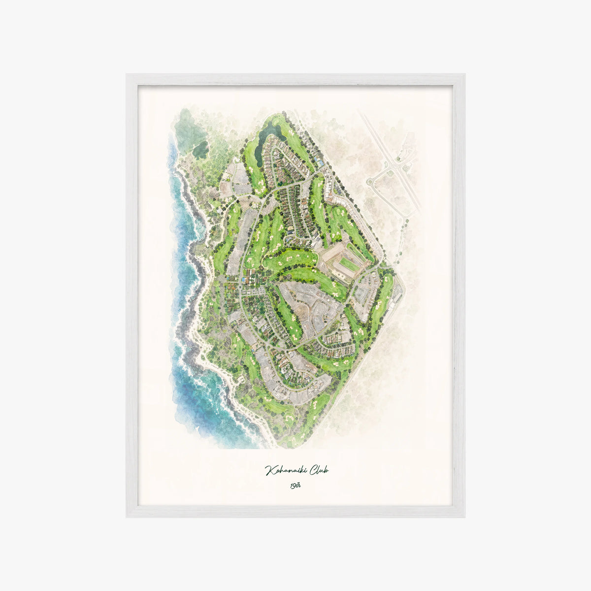 Kohanaiki Club white frame