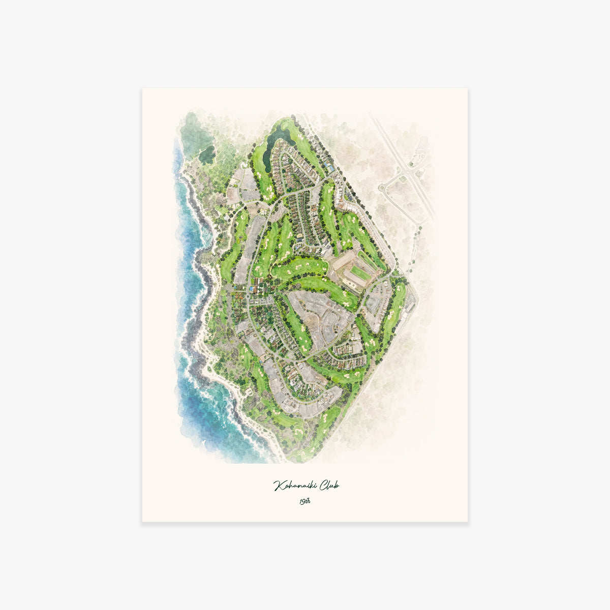 Kohanaiki Club printed artwork