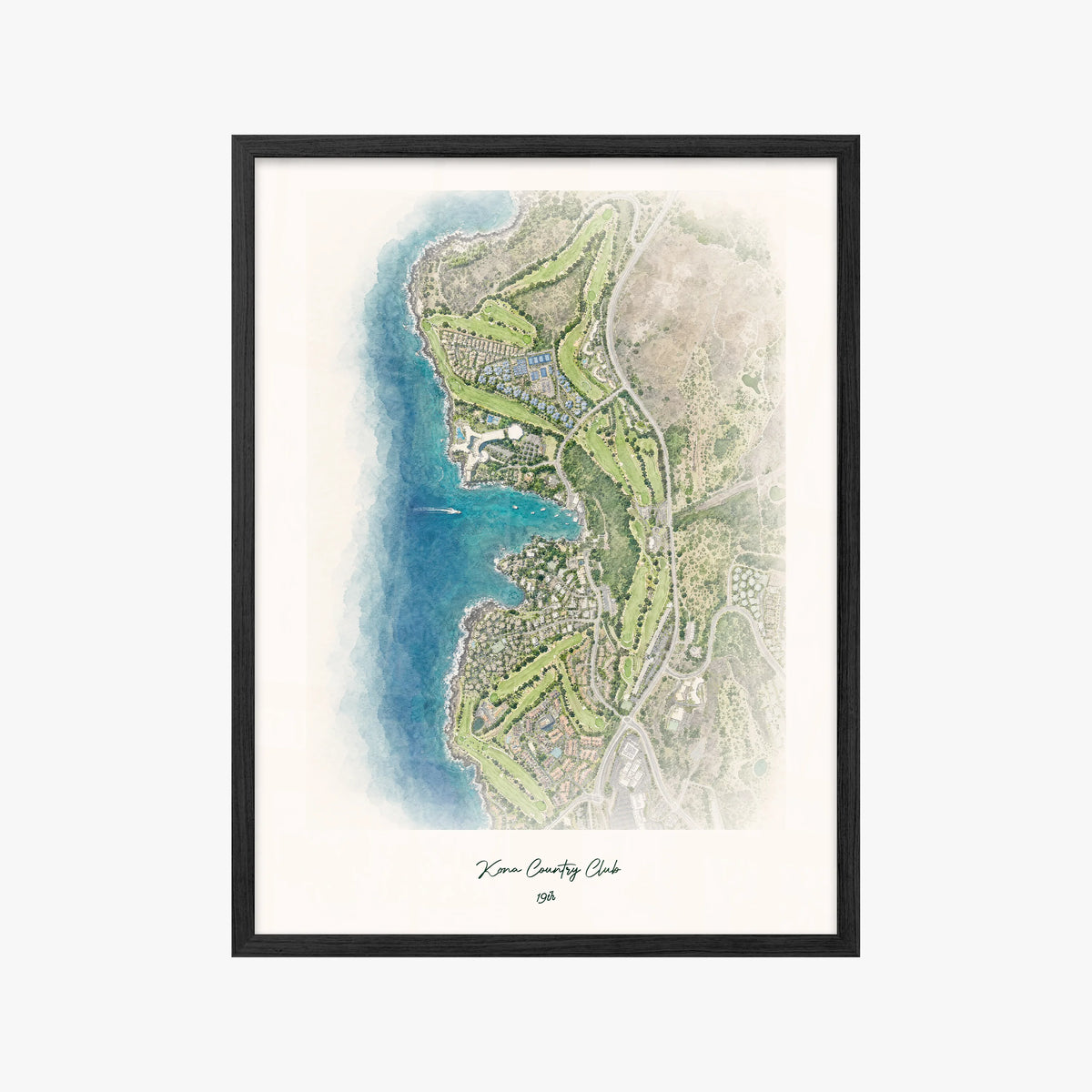 Kona Country Club black frame