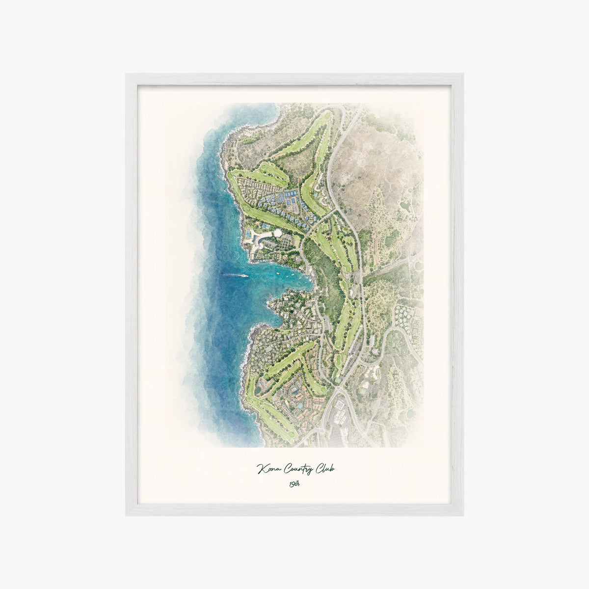 Kona Country Club white frame