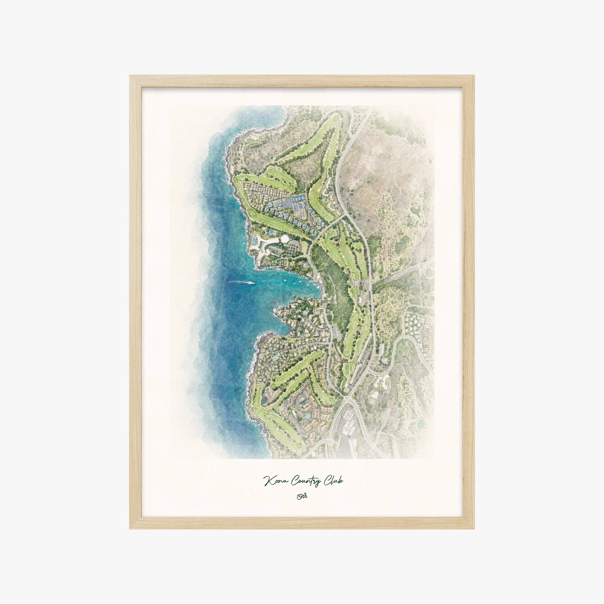 Kona Country Club wood frame
