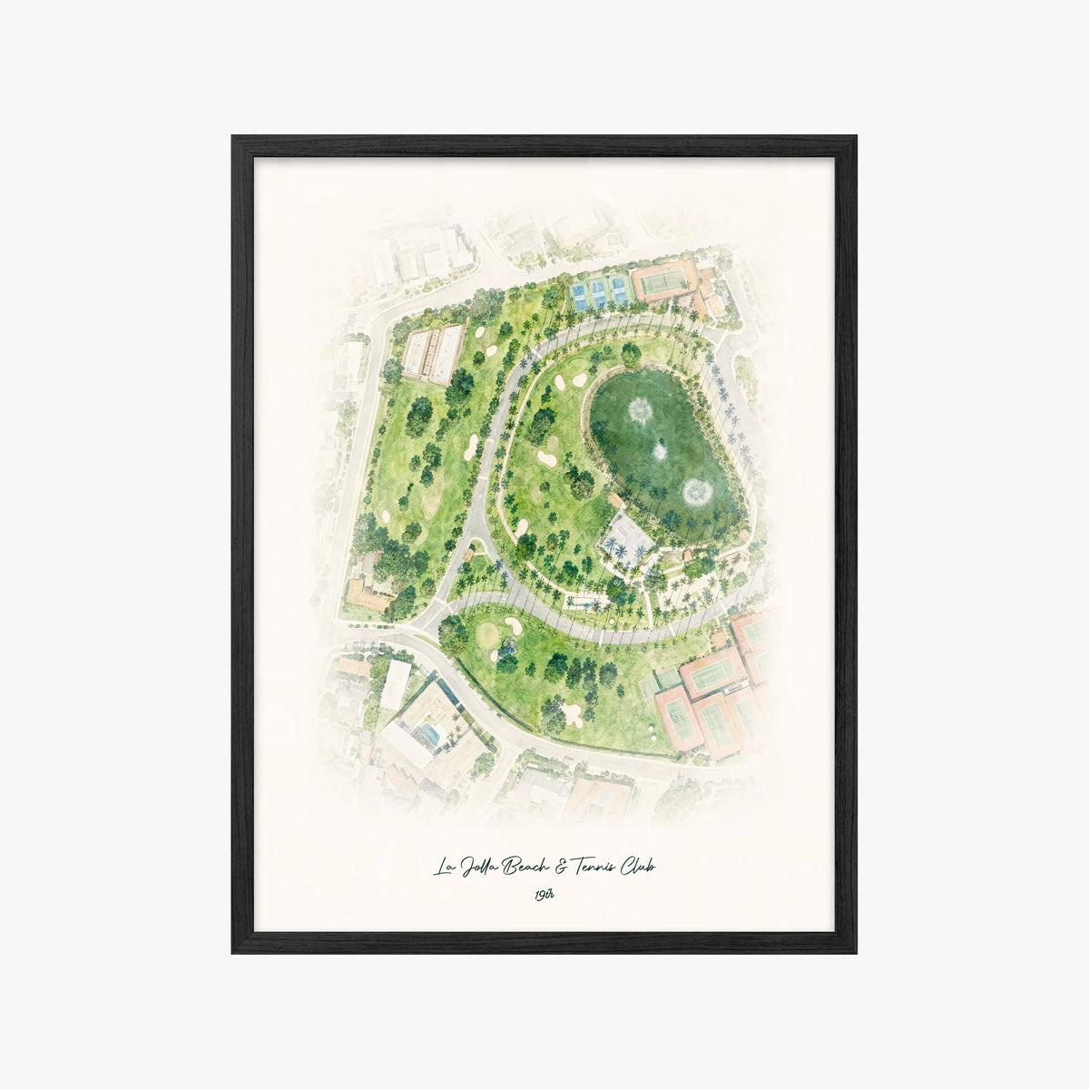 La Jolla Beach & Tennis Club black frame