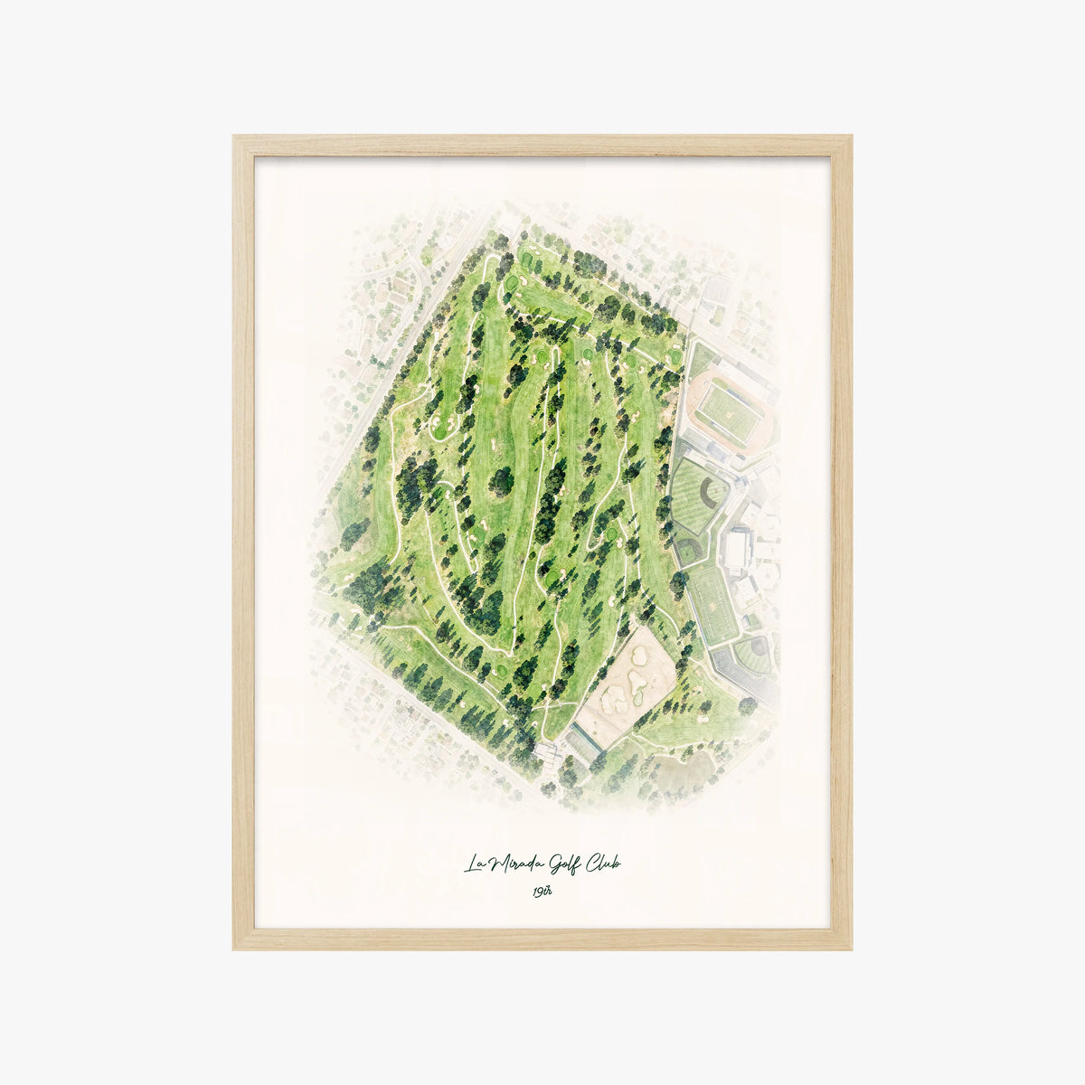 La Mirada Golf Club wood frame