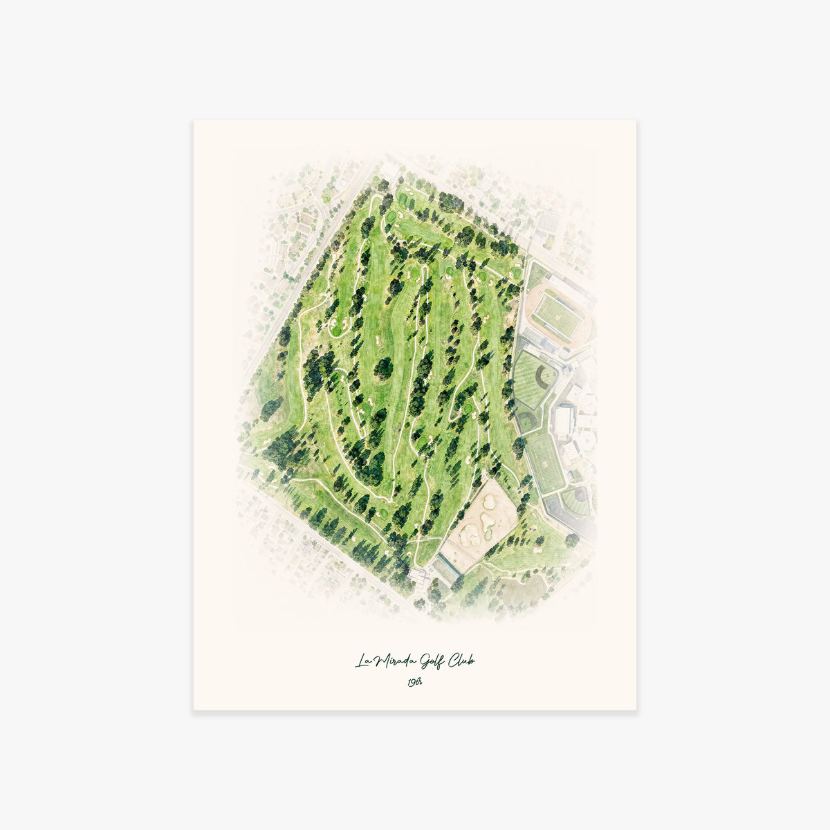 La Mirada Golf Club printed artwork