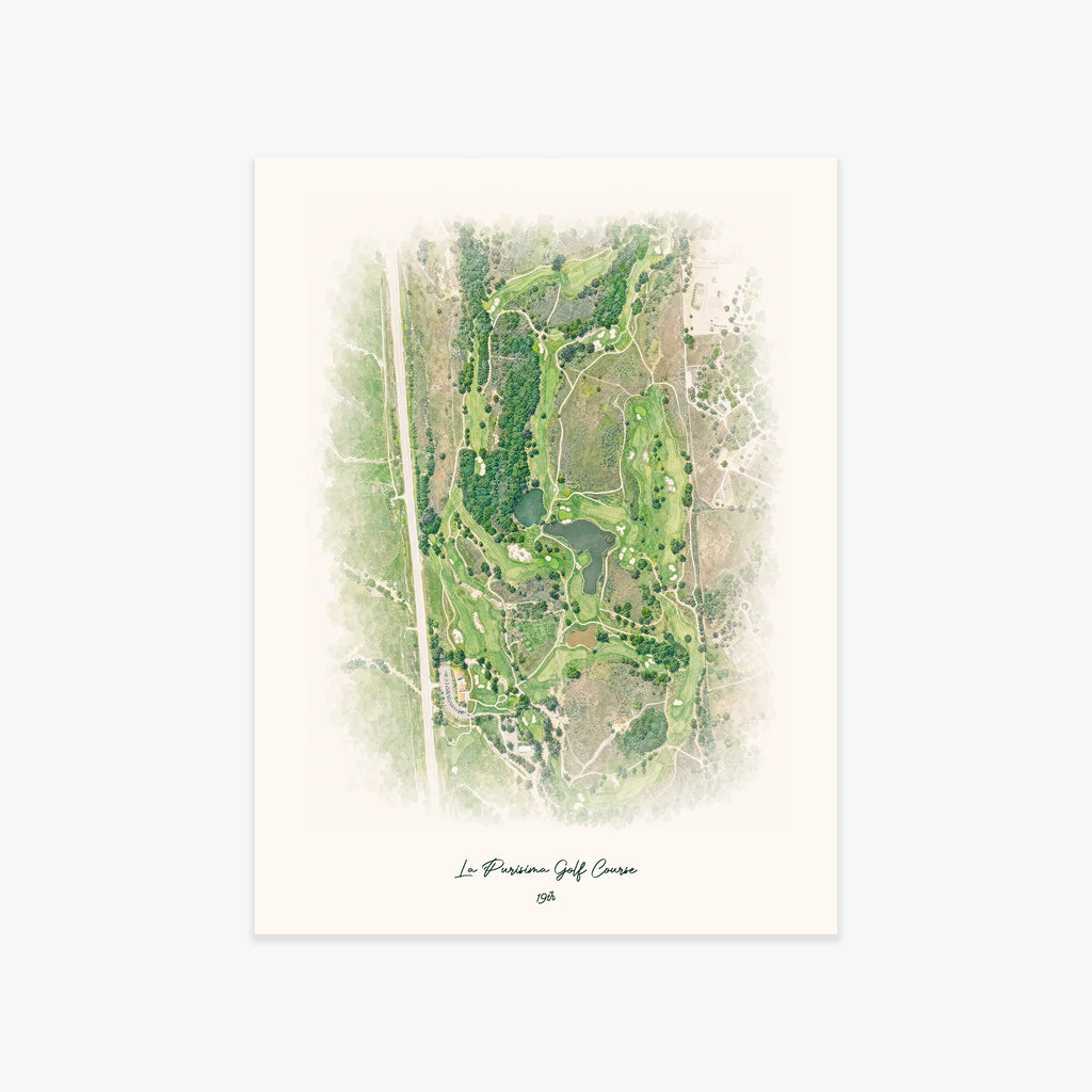 La Purisima Golf Course printed artwork