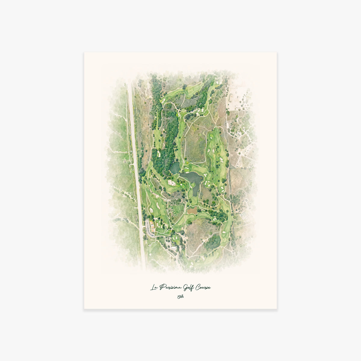 La Purisima Golf Course printed artwork