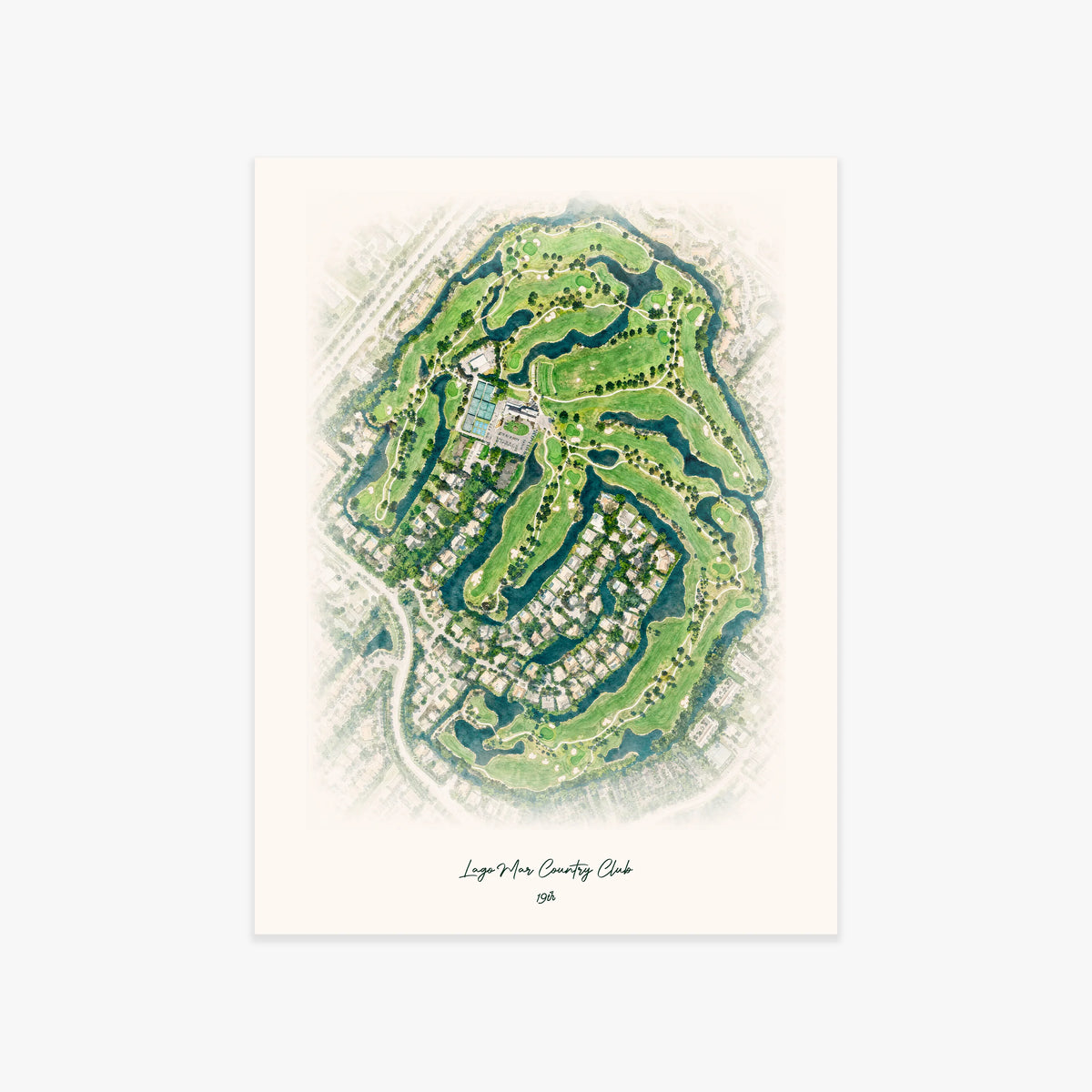 Lago Mar Country Club printed artwork