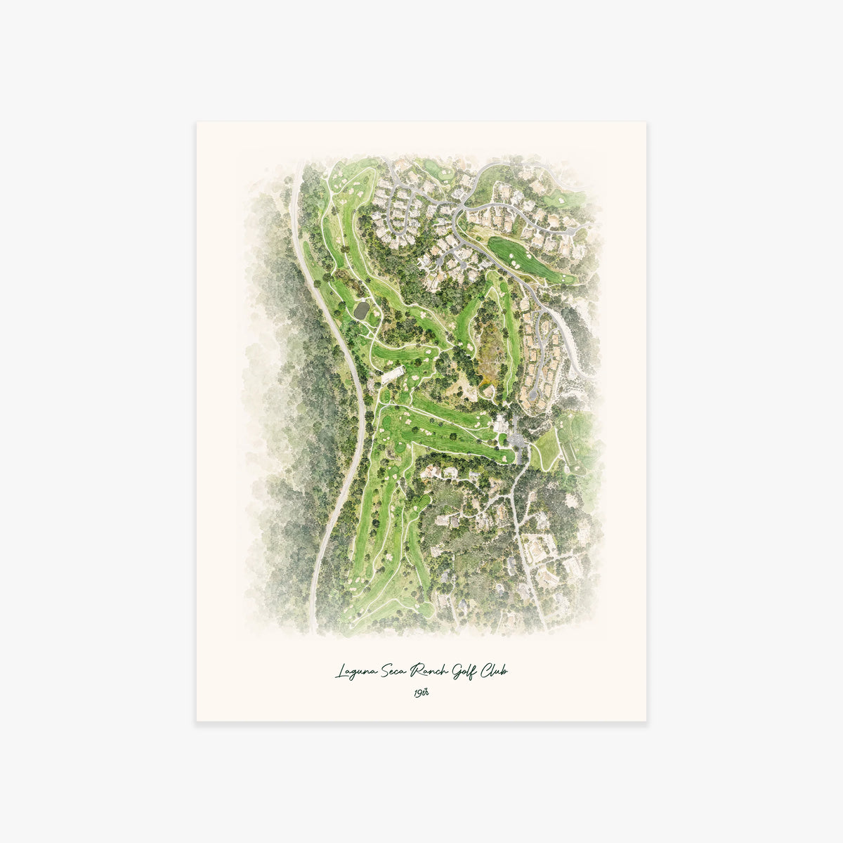 Laguna Seca Ranch Golf Club printed artwork