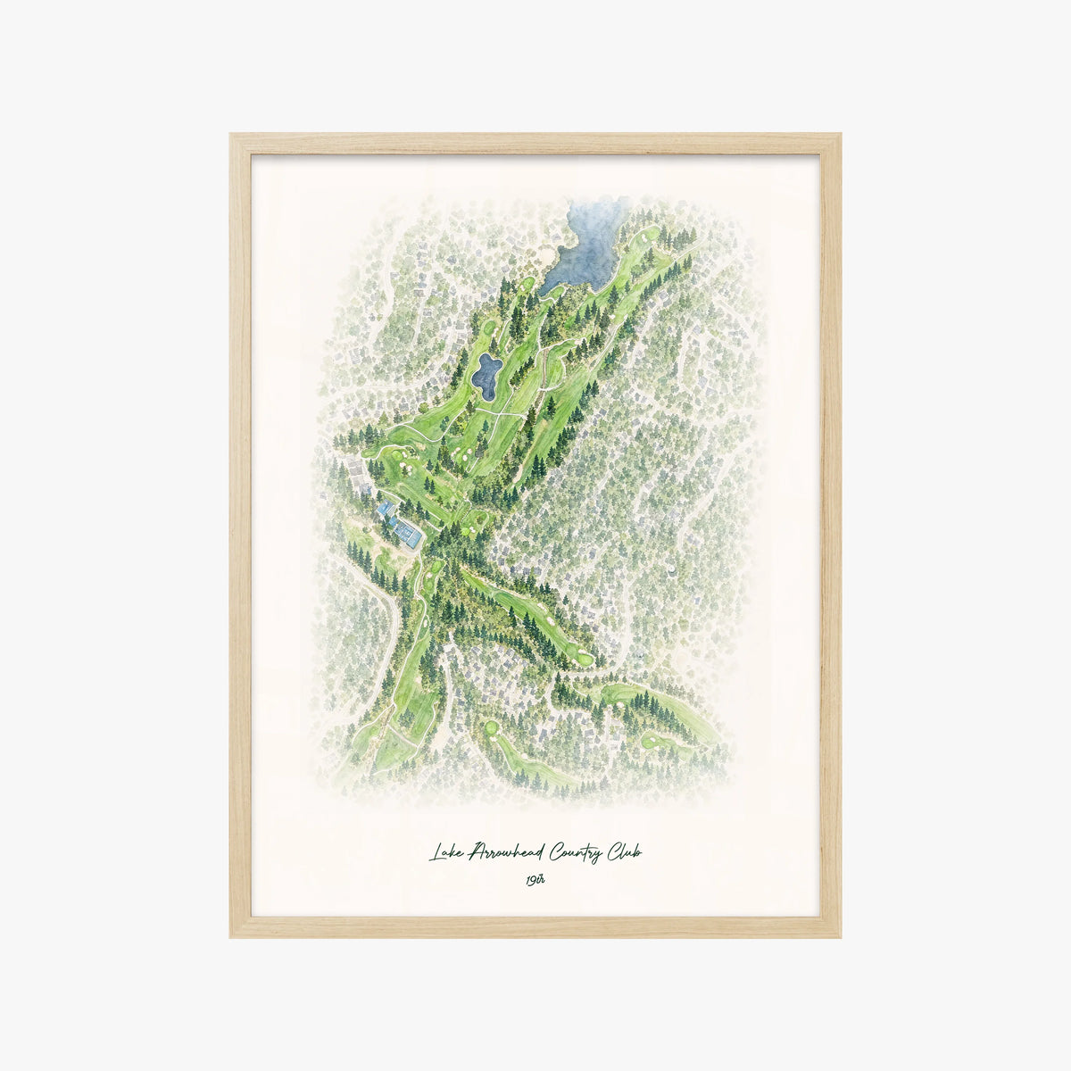 Lake Arrowhead Country Club wood frame
