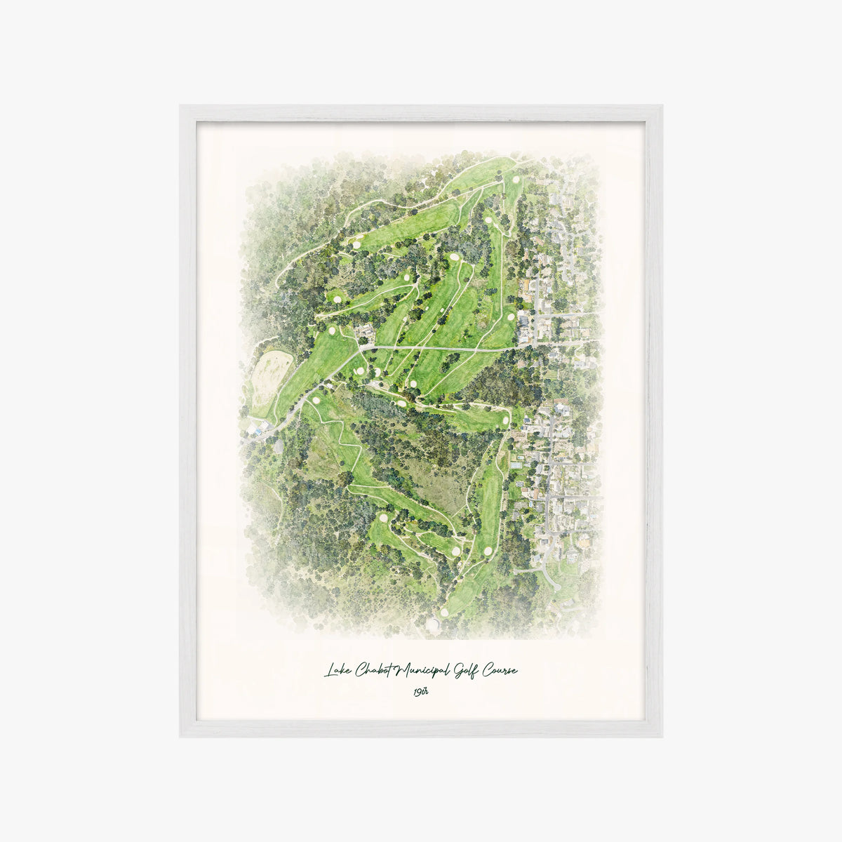 Lake Chabot Municipal Golf Course white frame
