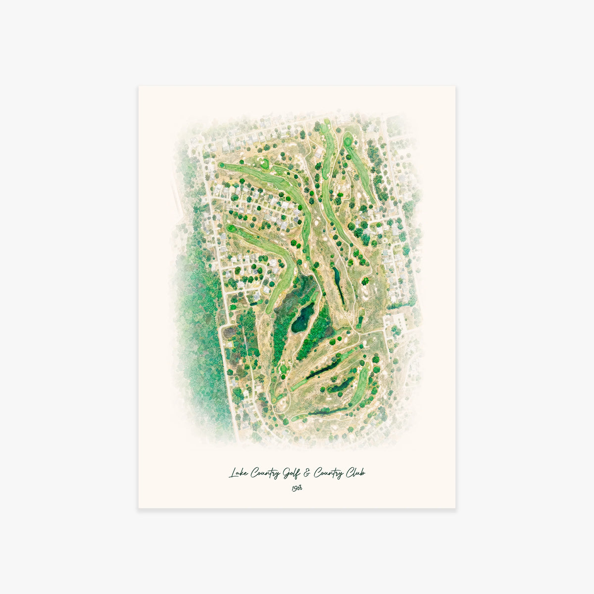 Lake Country Golf & Country Club printed artwork