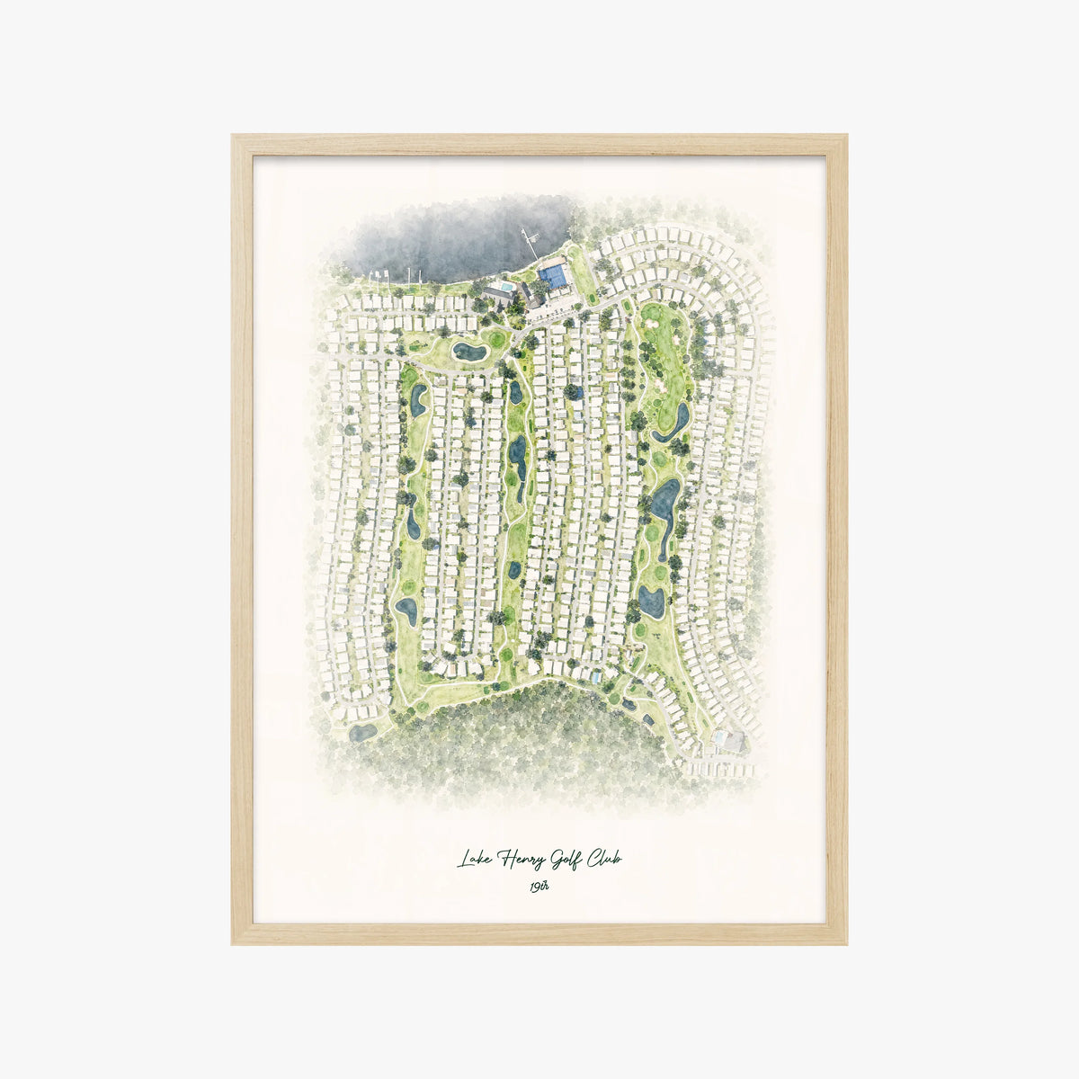 Lake Henry Golf Club wood frame