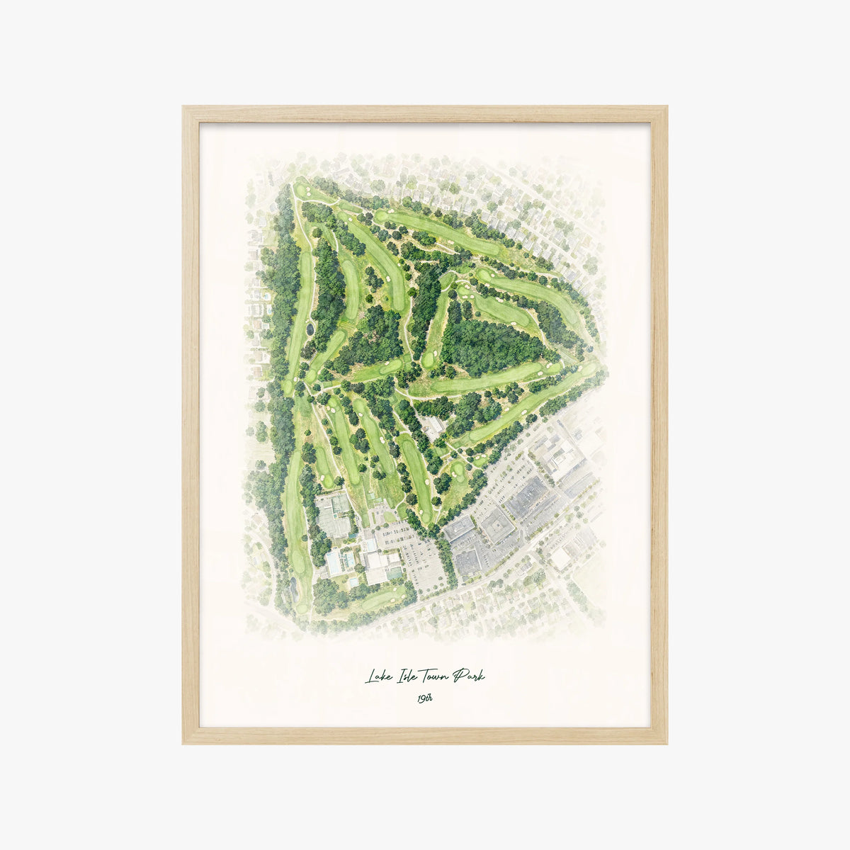 Lake Isle Town Park wood frame