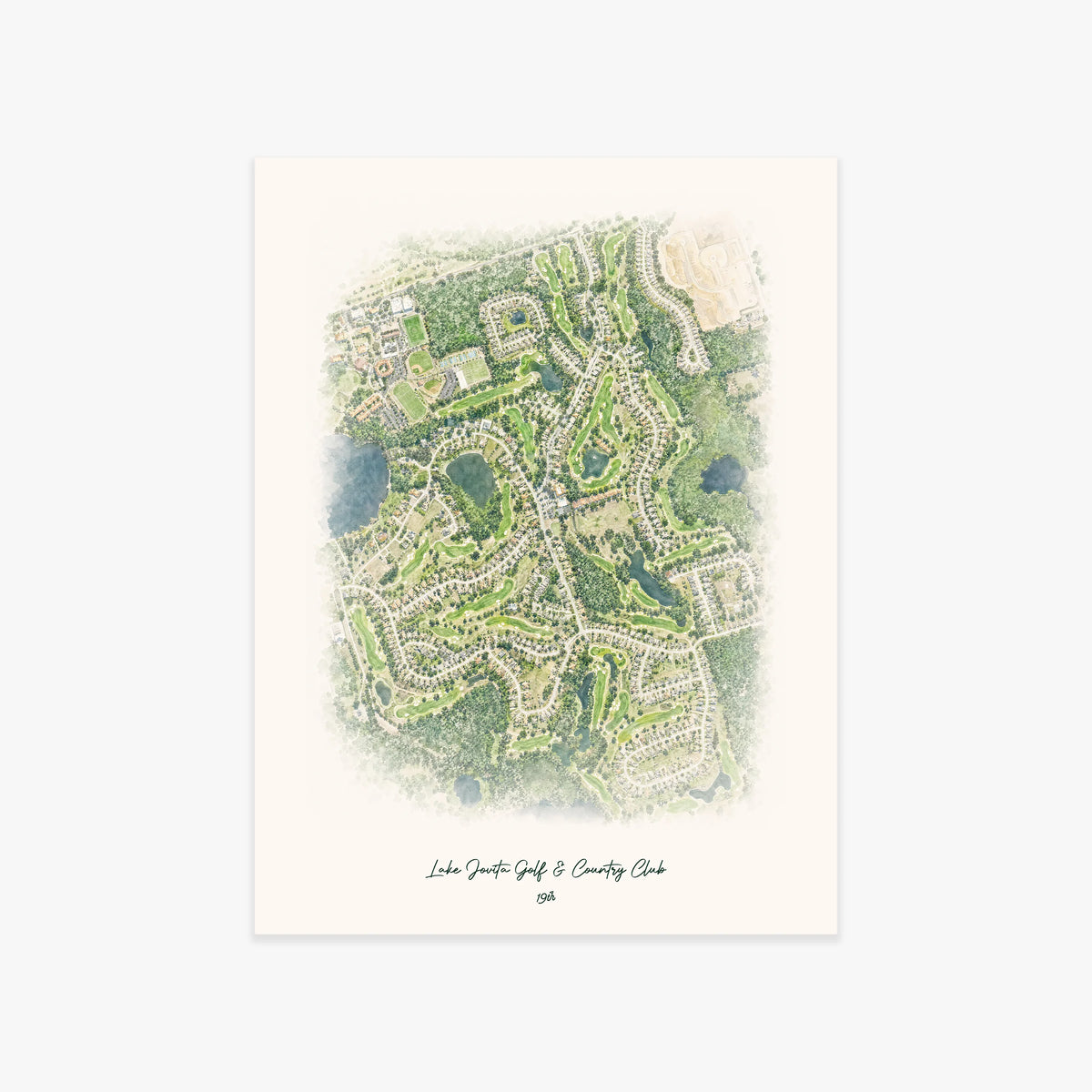Lake Jovita Golf & Country Club printed artwork