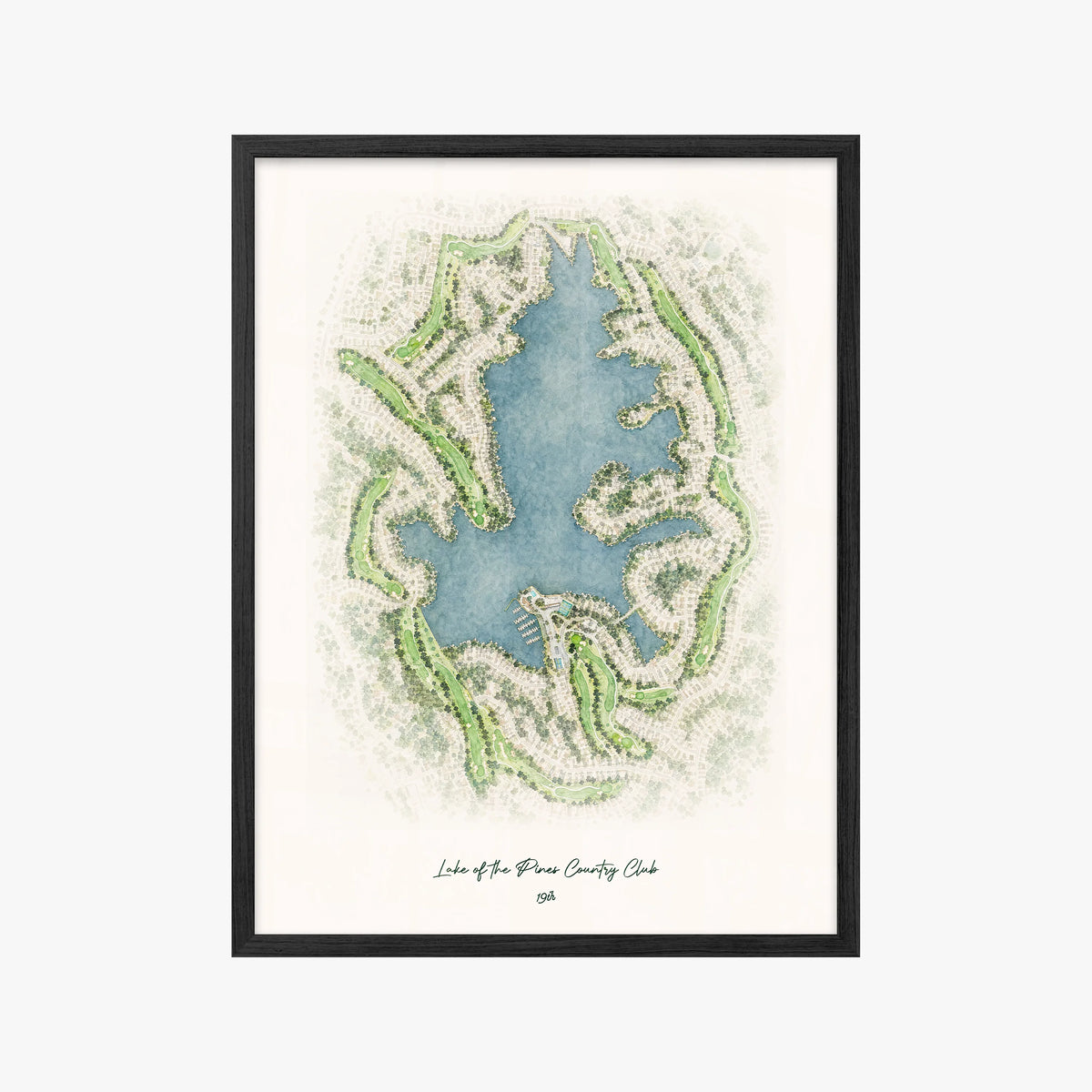 Lake of the Pines Country Club black frame