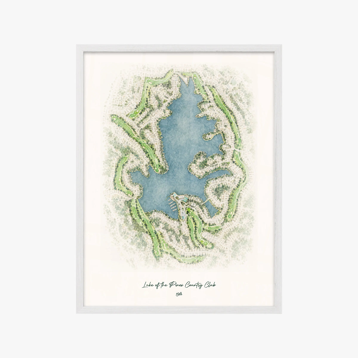 Lake of the Pines Country Club white frame