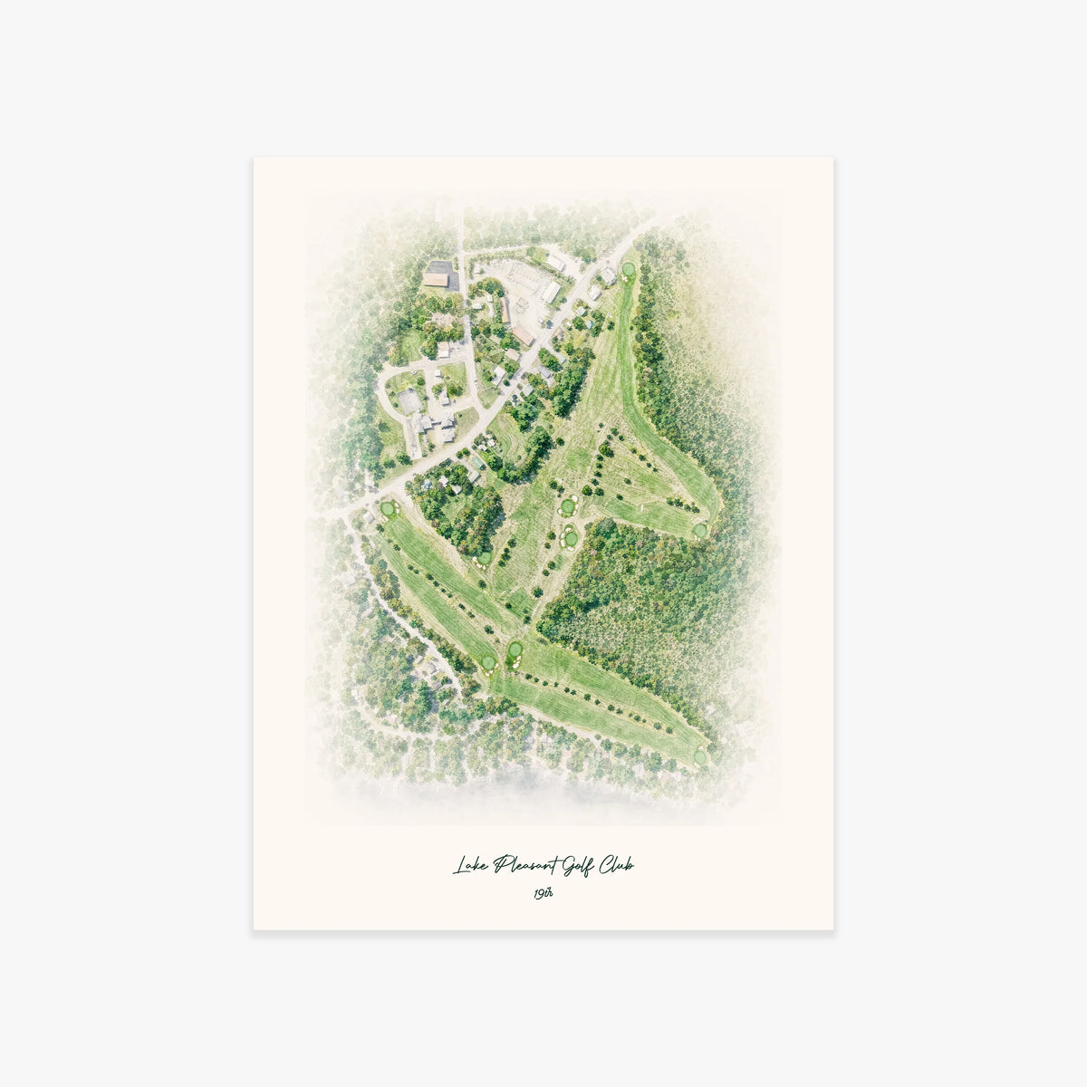 Lake Pleasant Golf Club printed artwork