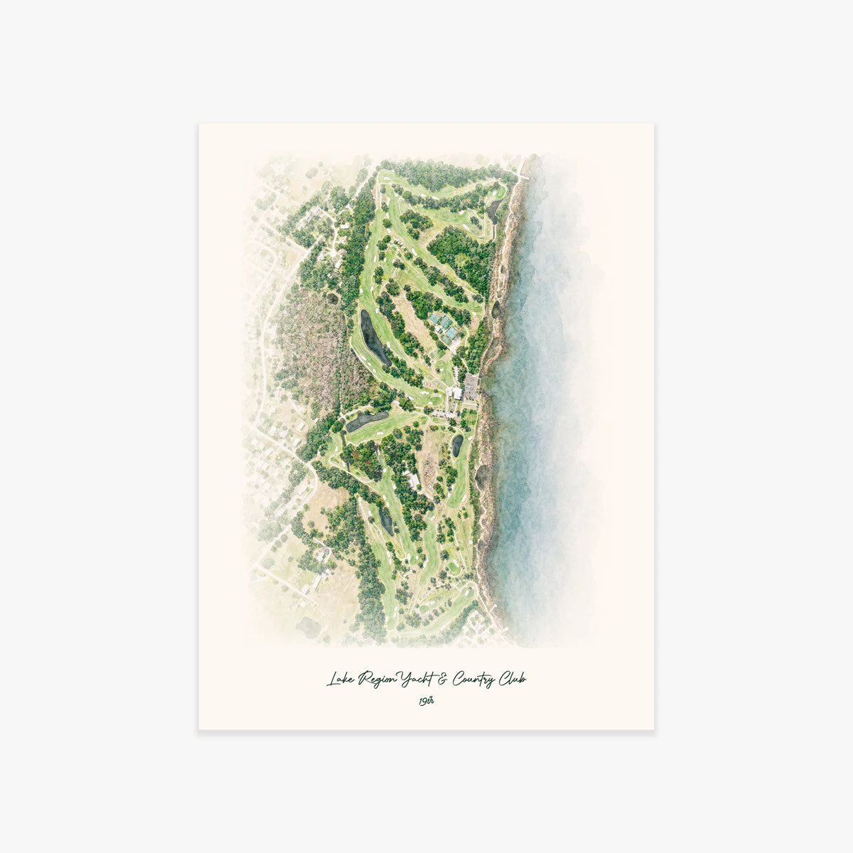 Lake Region Yacht & Country Club printed artwork
