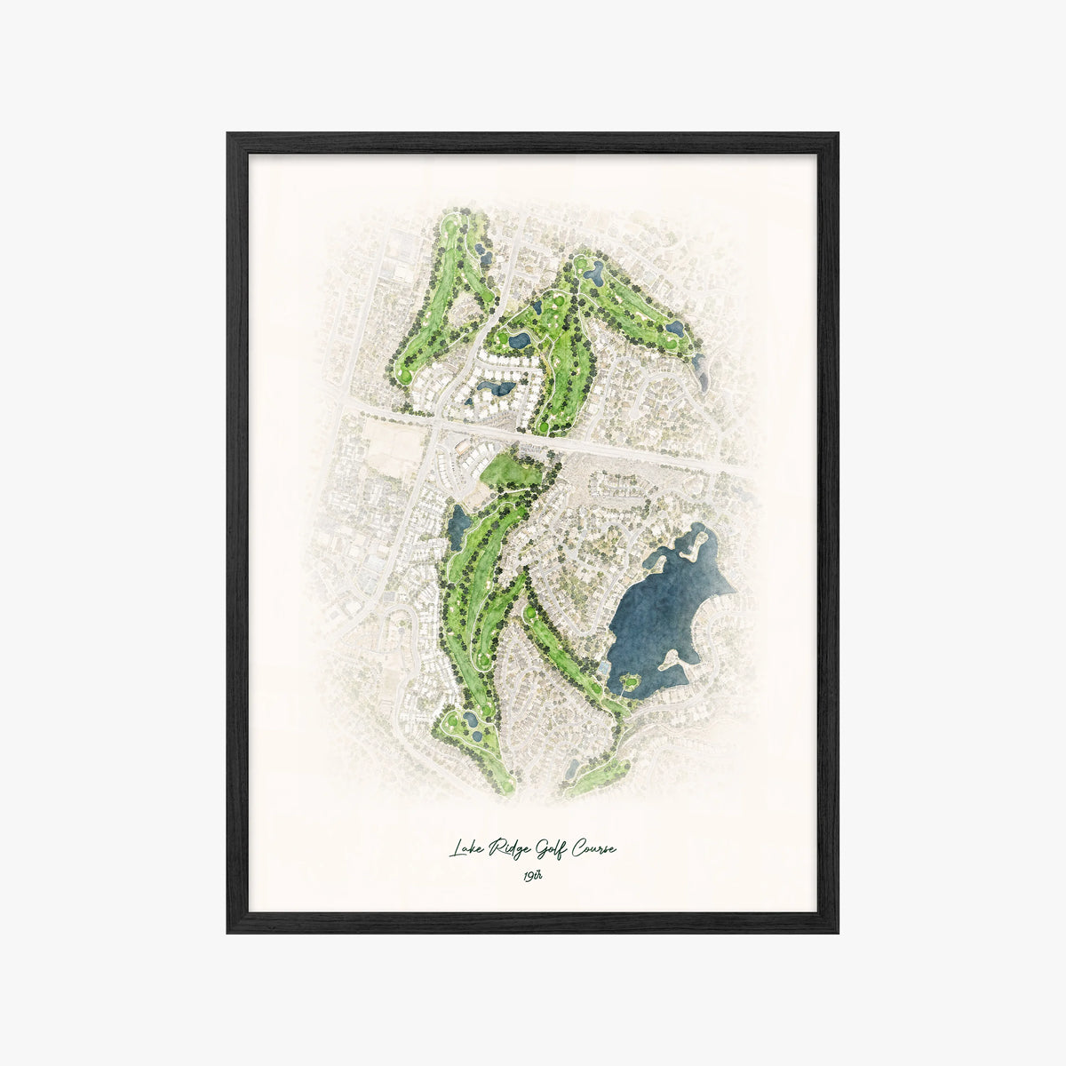 Lake Ridge Golf Course black frame