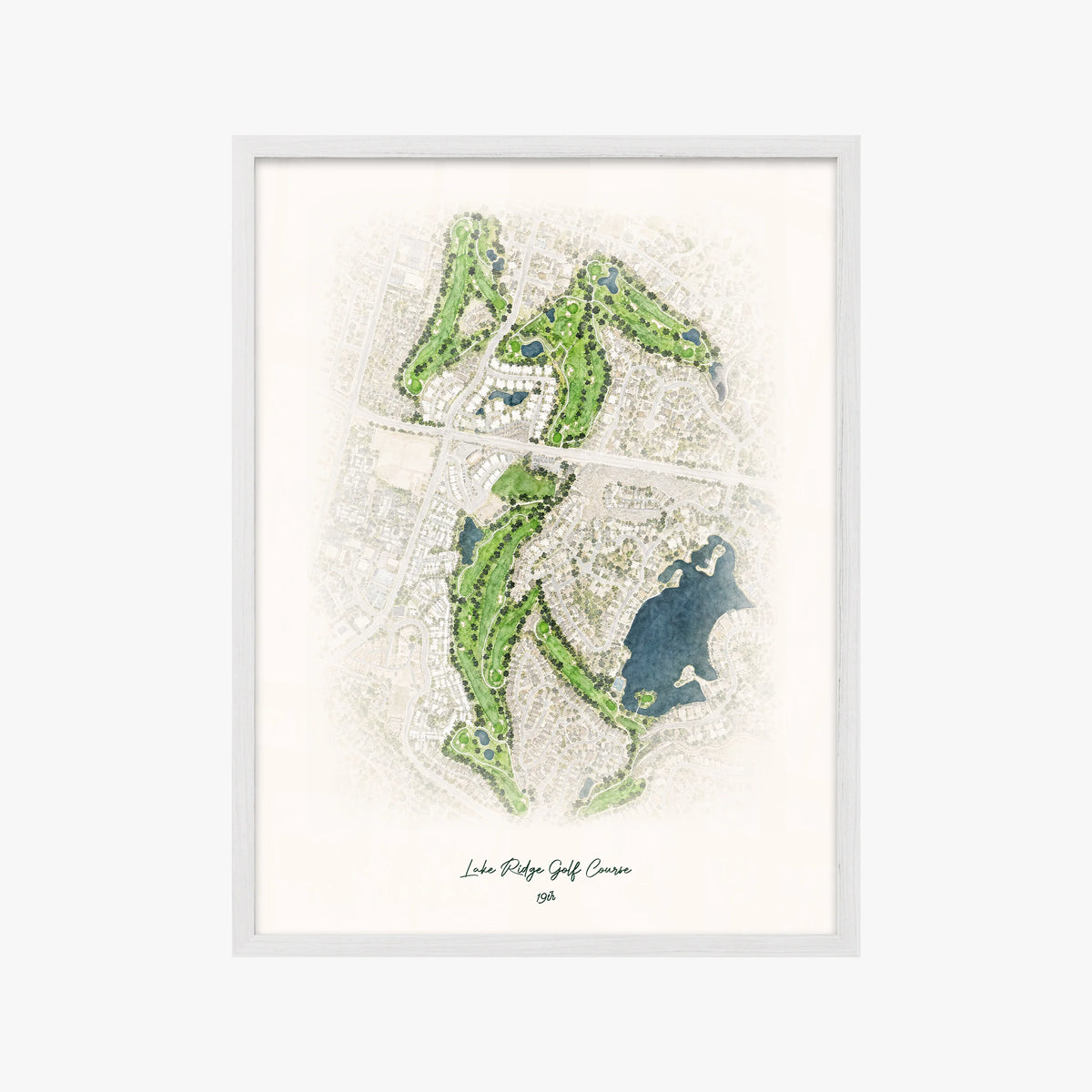 Lake Ridge Golf Course white frame