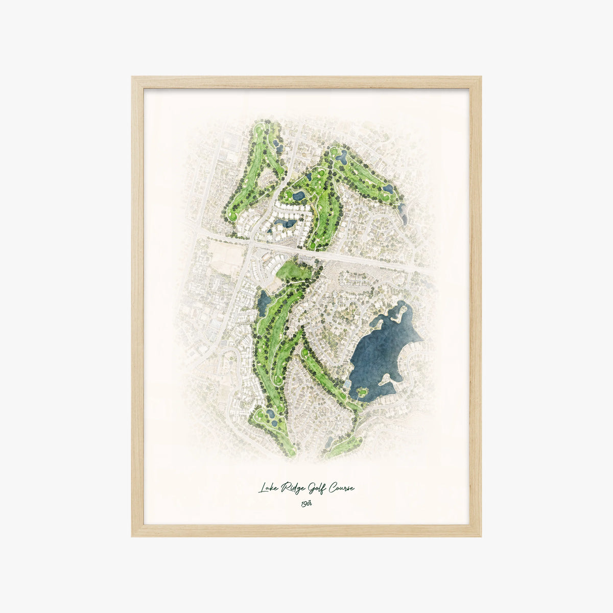 Lake Ridge Golf Course wood frame