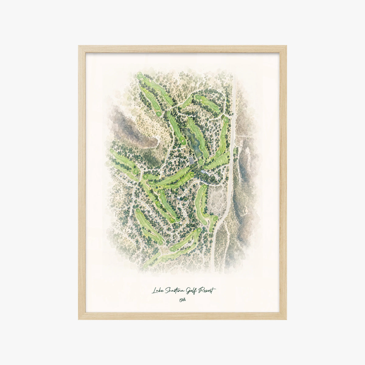 Lake Shastina Golf Resort wood frame