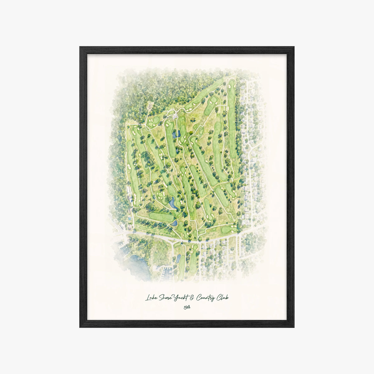 Lake Shore Yacht & Country Club black frame