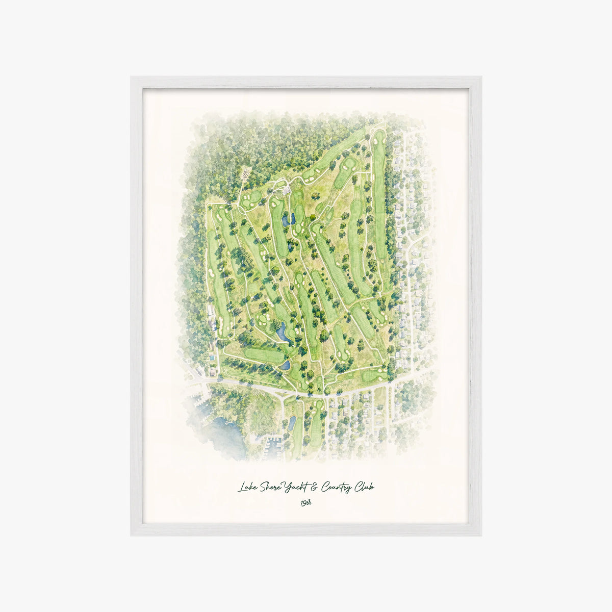 Lake Shore Yacht & Country Club white frame