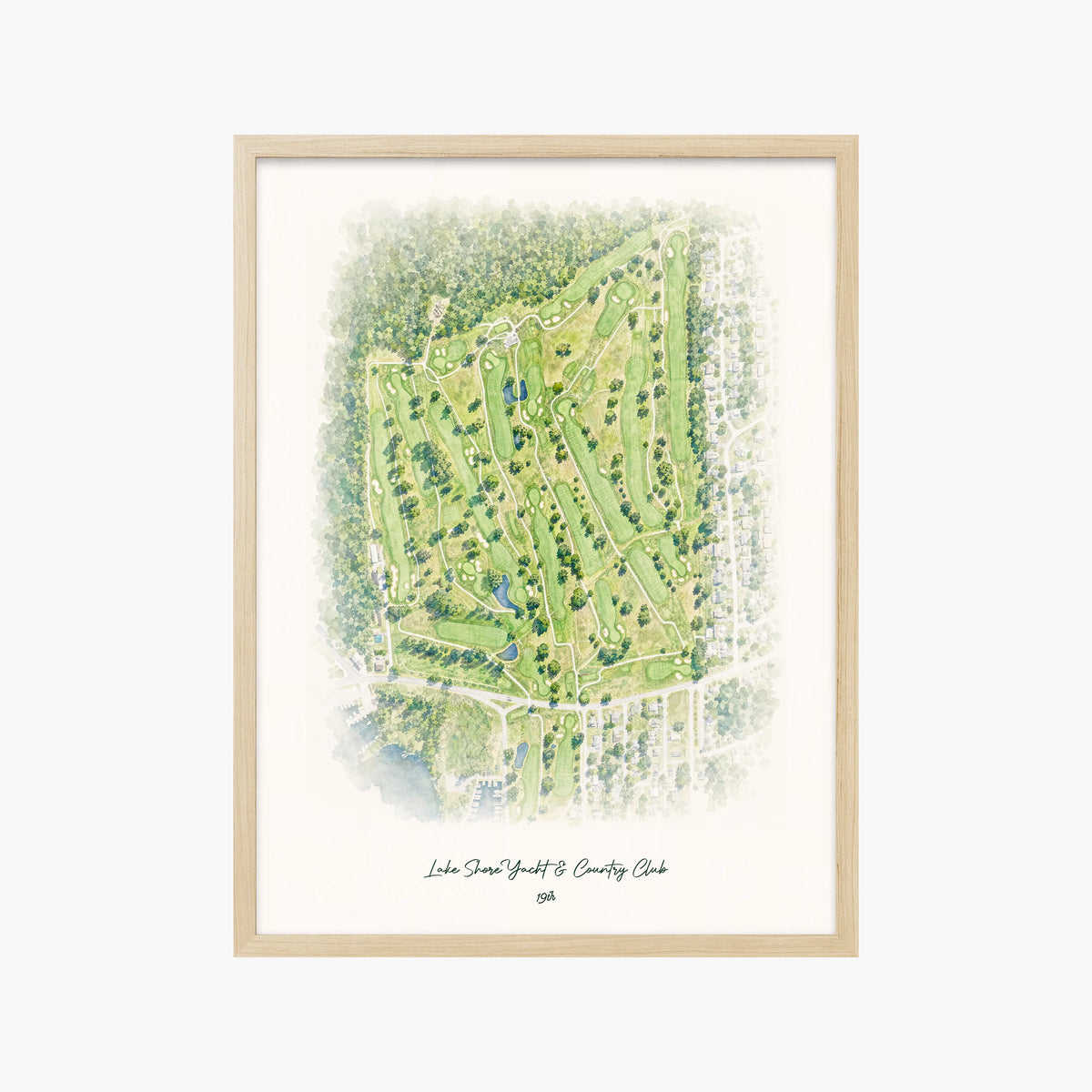 Lake Shore Yacht & Country Club wood frame