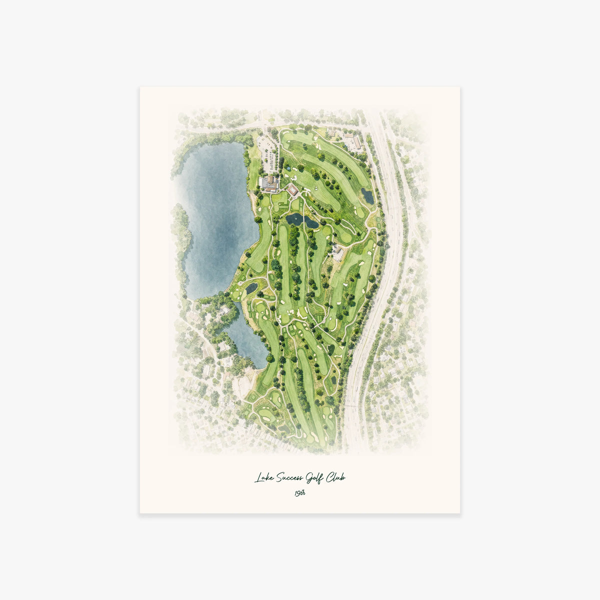 Lake Success Golf Club printed artwork