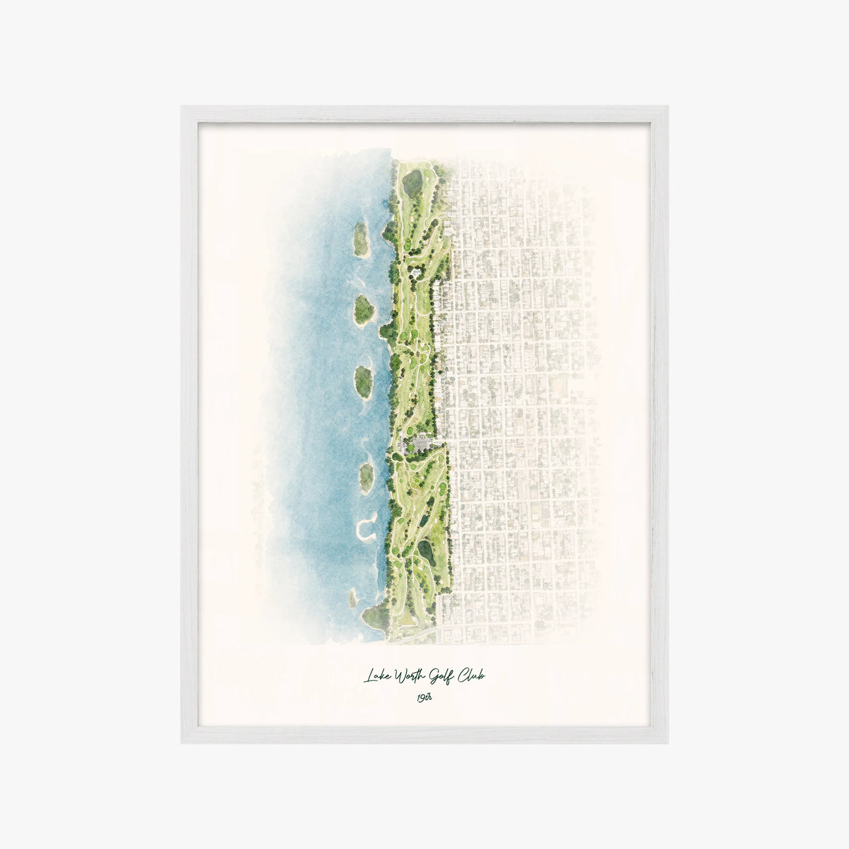 Lake Worth Golf Club white frame