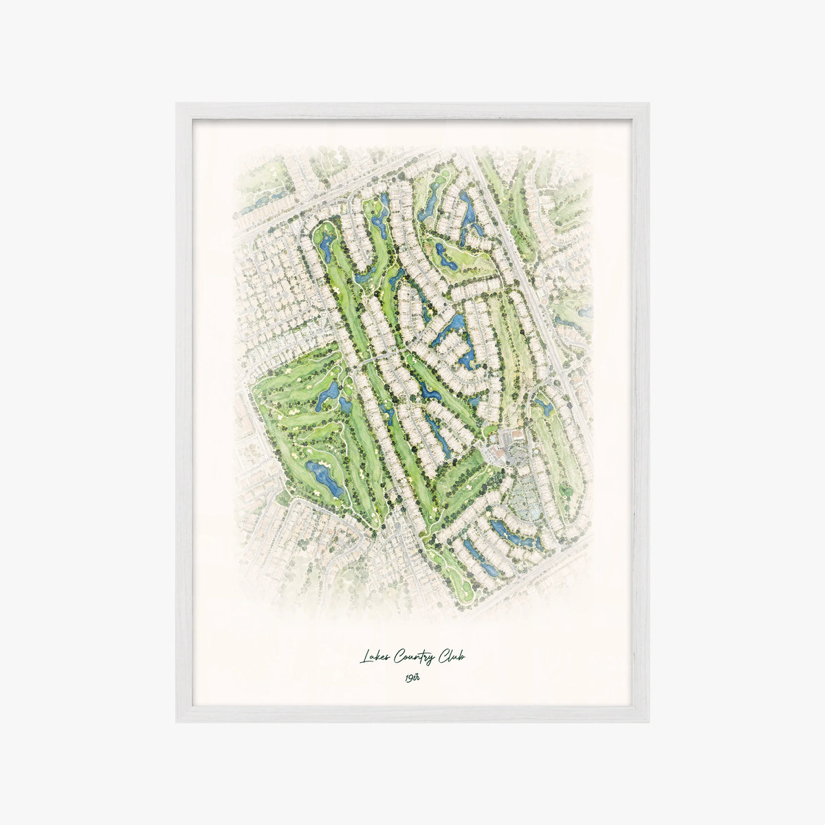 Lakes Country Club white frame