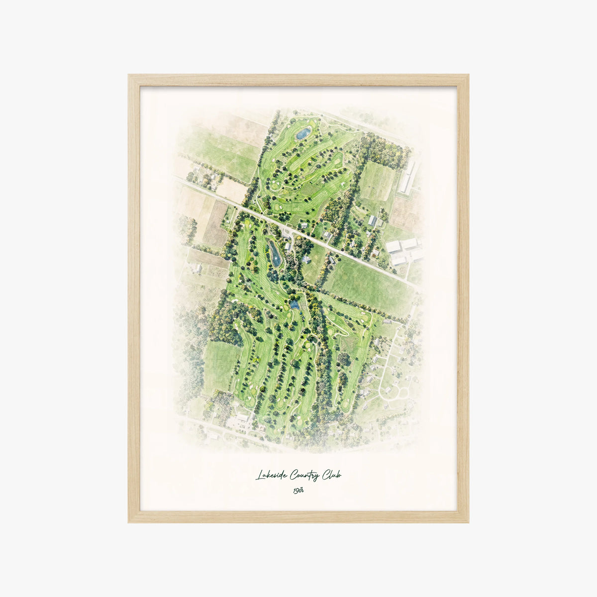 Lakeside Country Club wood frame