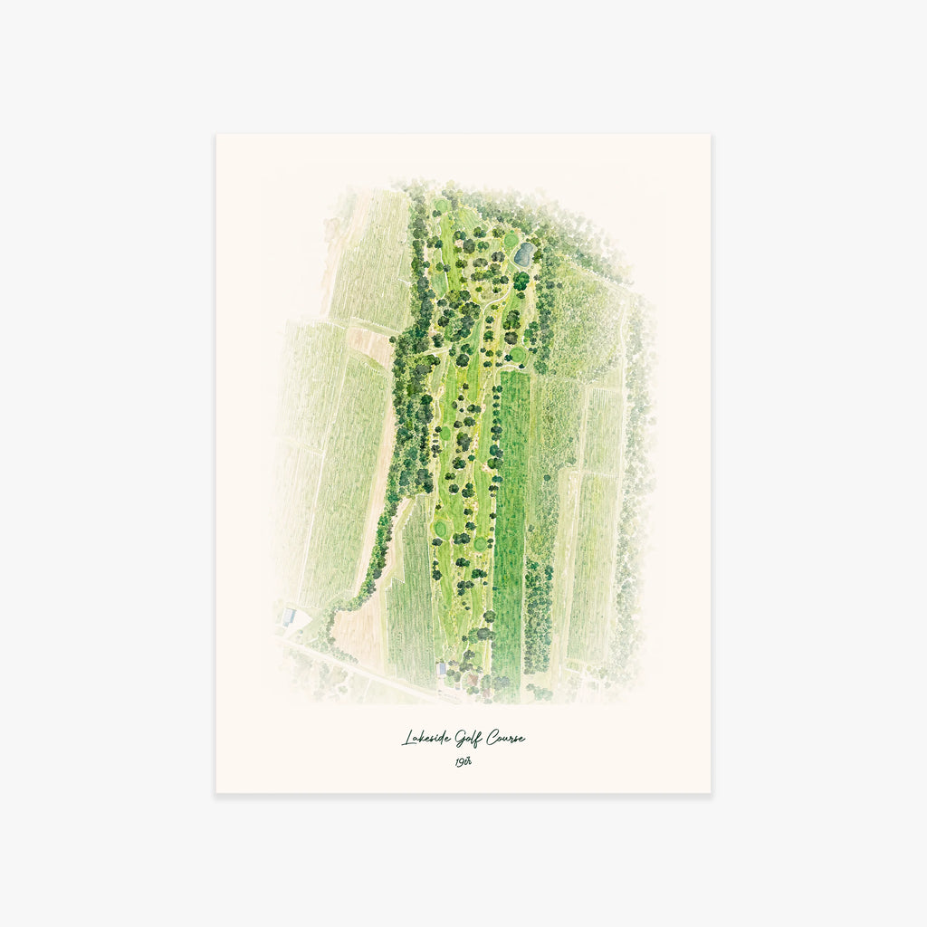 Lakeside Golf Course printed artwork