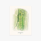 Lakeside Golf Course printed artwork